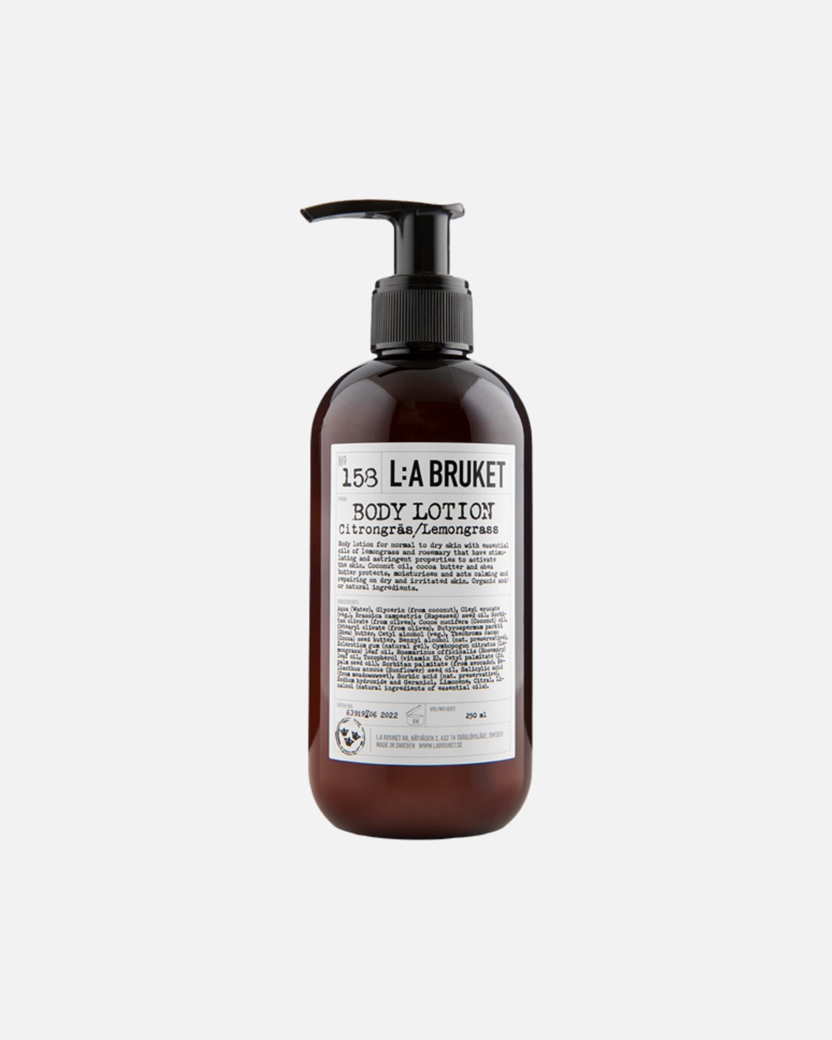 Lotion pour le corps pour Femme L:A BRUKET 158 Body Lotion Lemongrass 240 ml