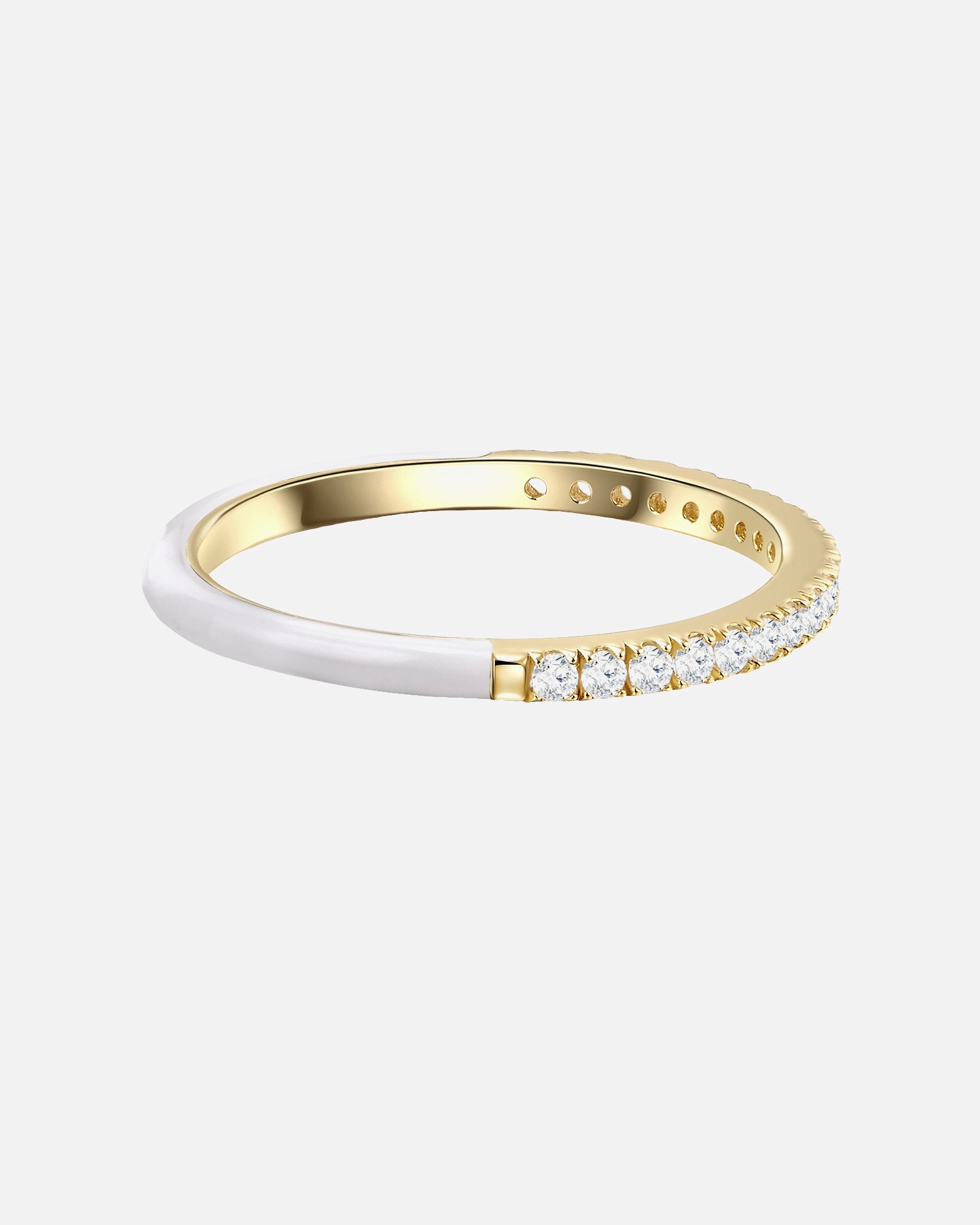 Bague pour Femme Glanzstücke München Bagues blanche 58