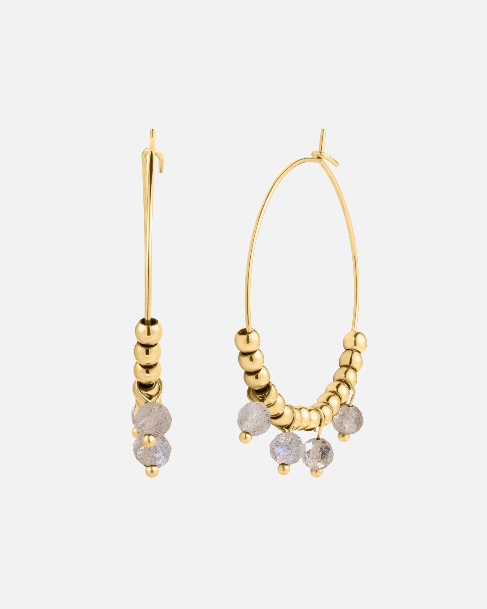 Créoles pour Femme Eastside Boucles d´oreilles en Acier inoxydable en Or jaune 37,1 mm