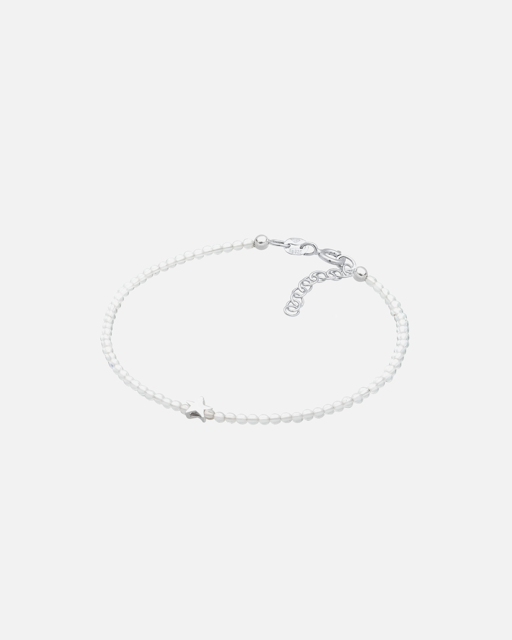 Bracelet pour Femme Elli Etoiles Cristal de roche perles de verre 18