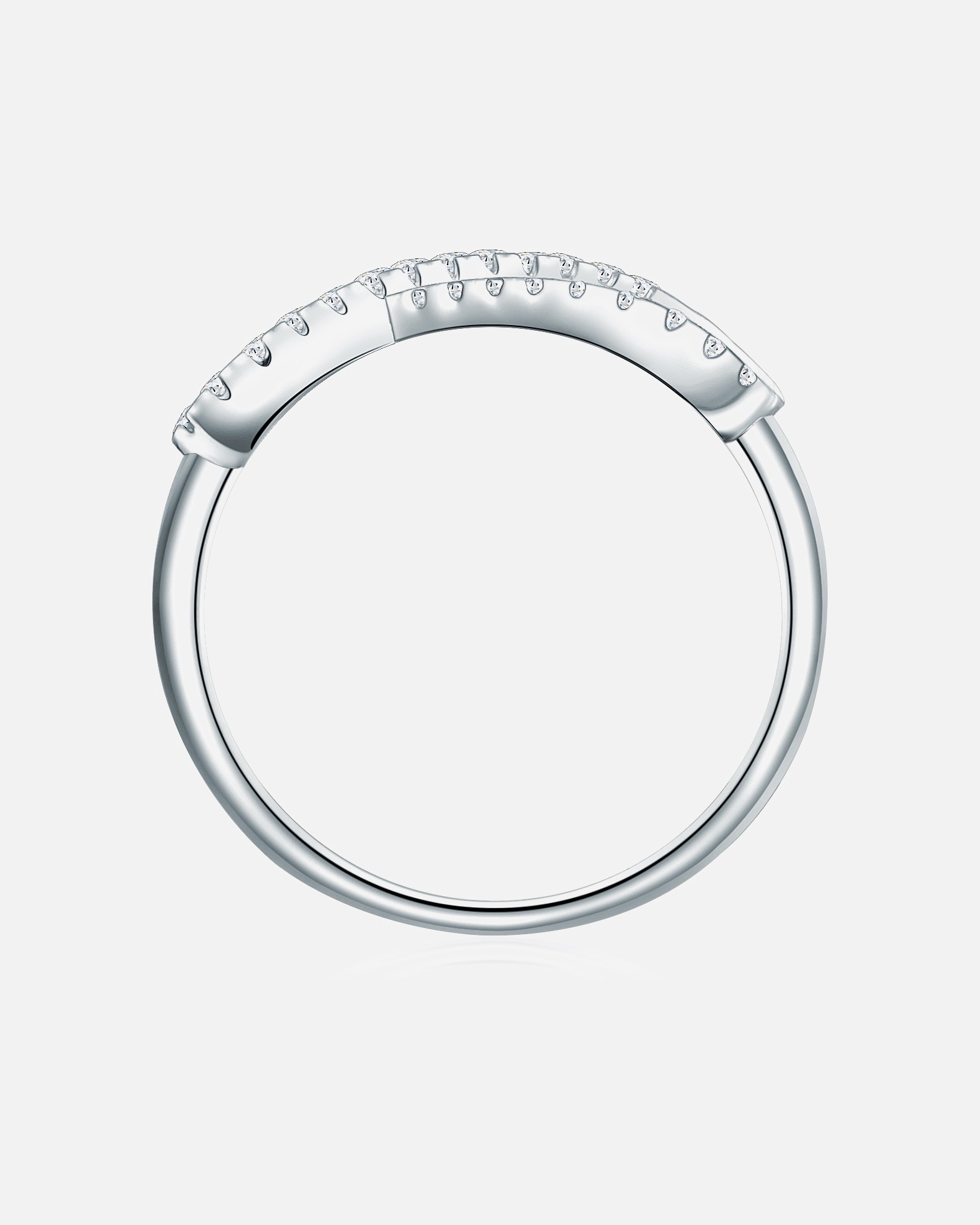 Bague pour Femme Trilani Bague en argent Argent sterling Oxyde de zirconium (CZ) en Argent 52