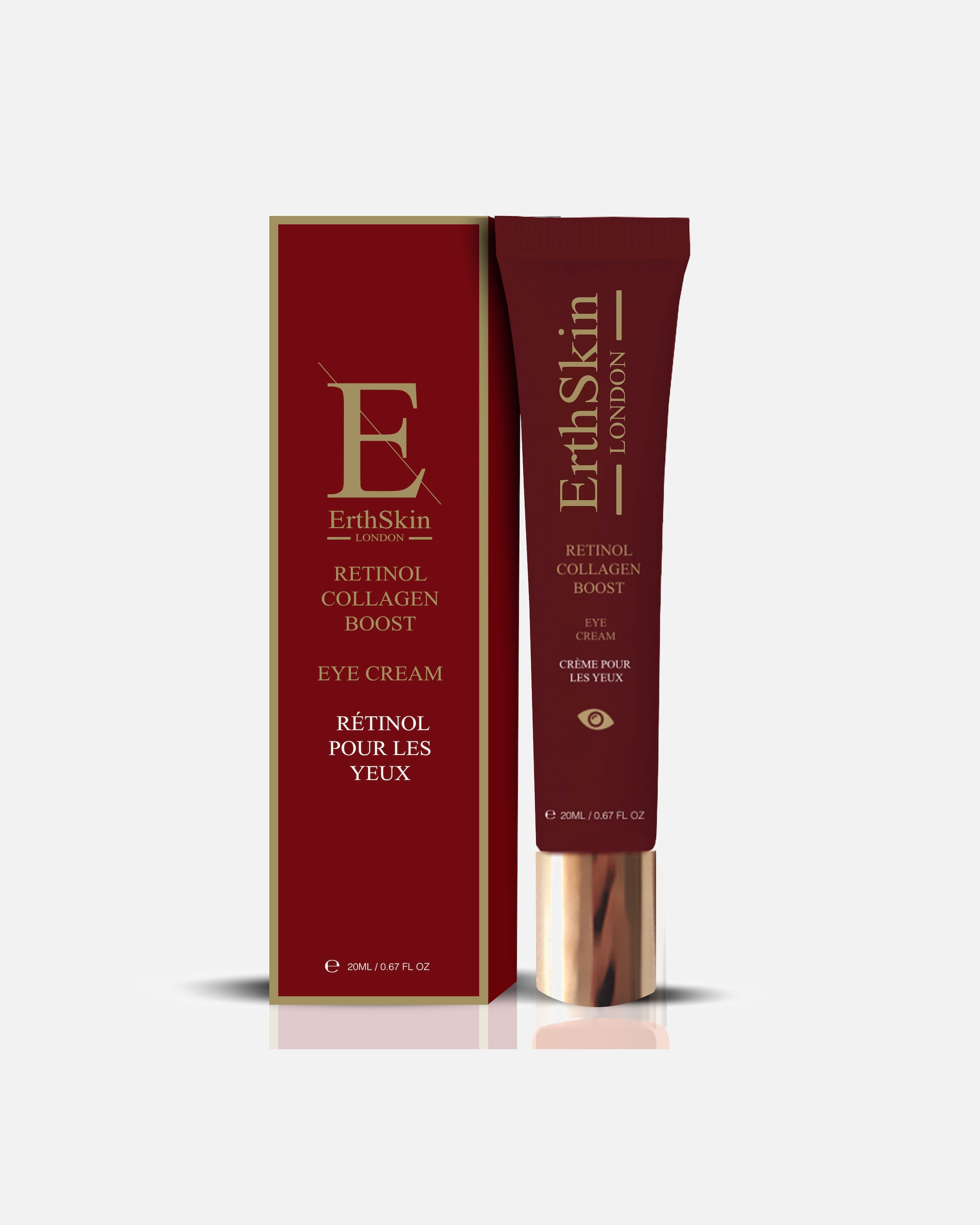 Crème contour des yeux pour Femme ErthSkin London Crème contour des yeux rétinol + collagène boost 1 pièce