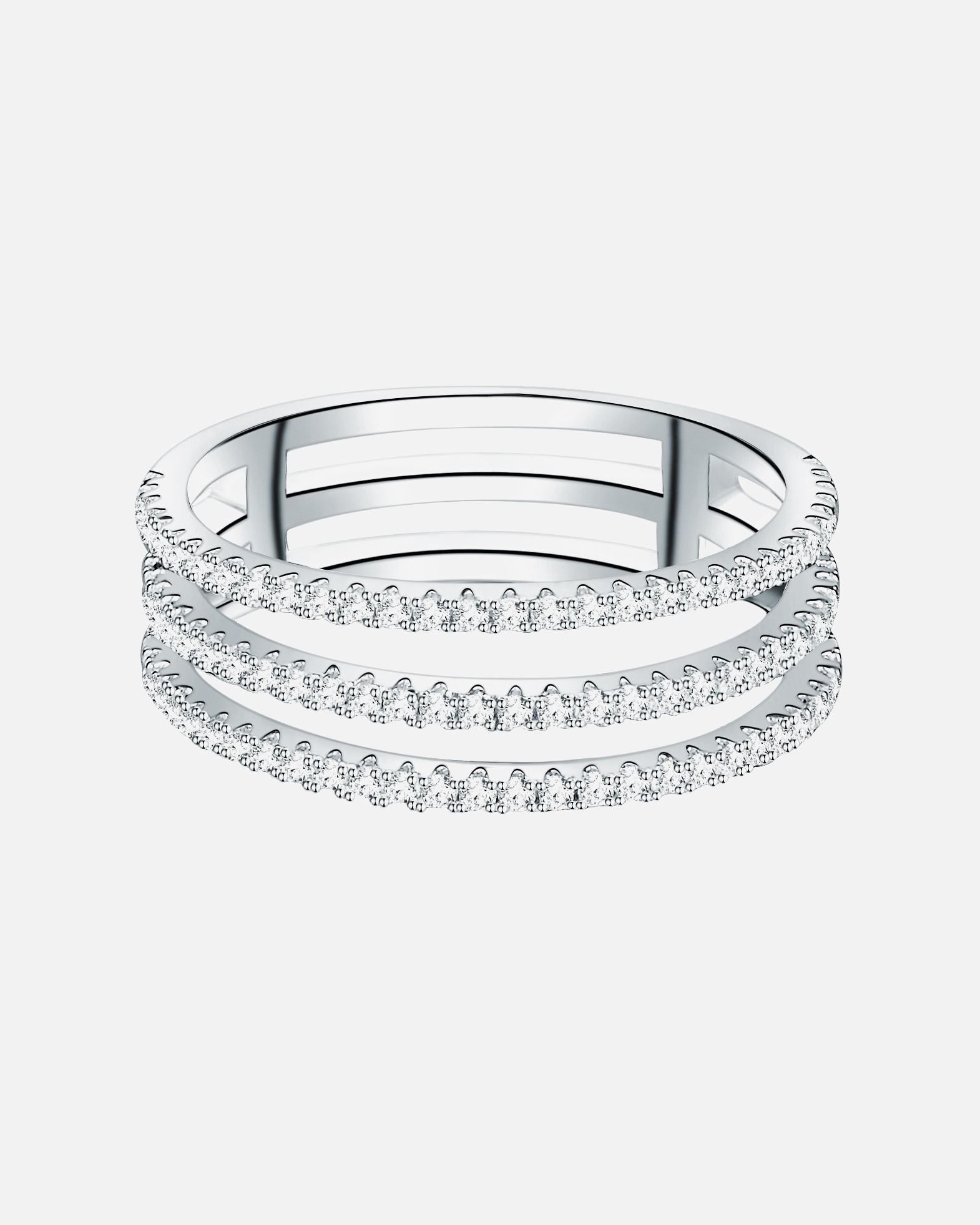 Bague pour Femme Trilani Bague en argent Argent sterling Oxyde de zirconium (CZ) en Argent 58