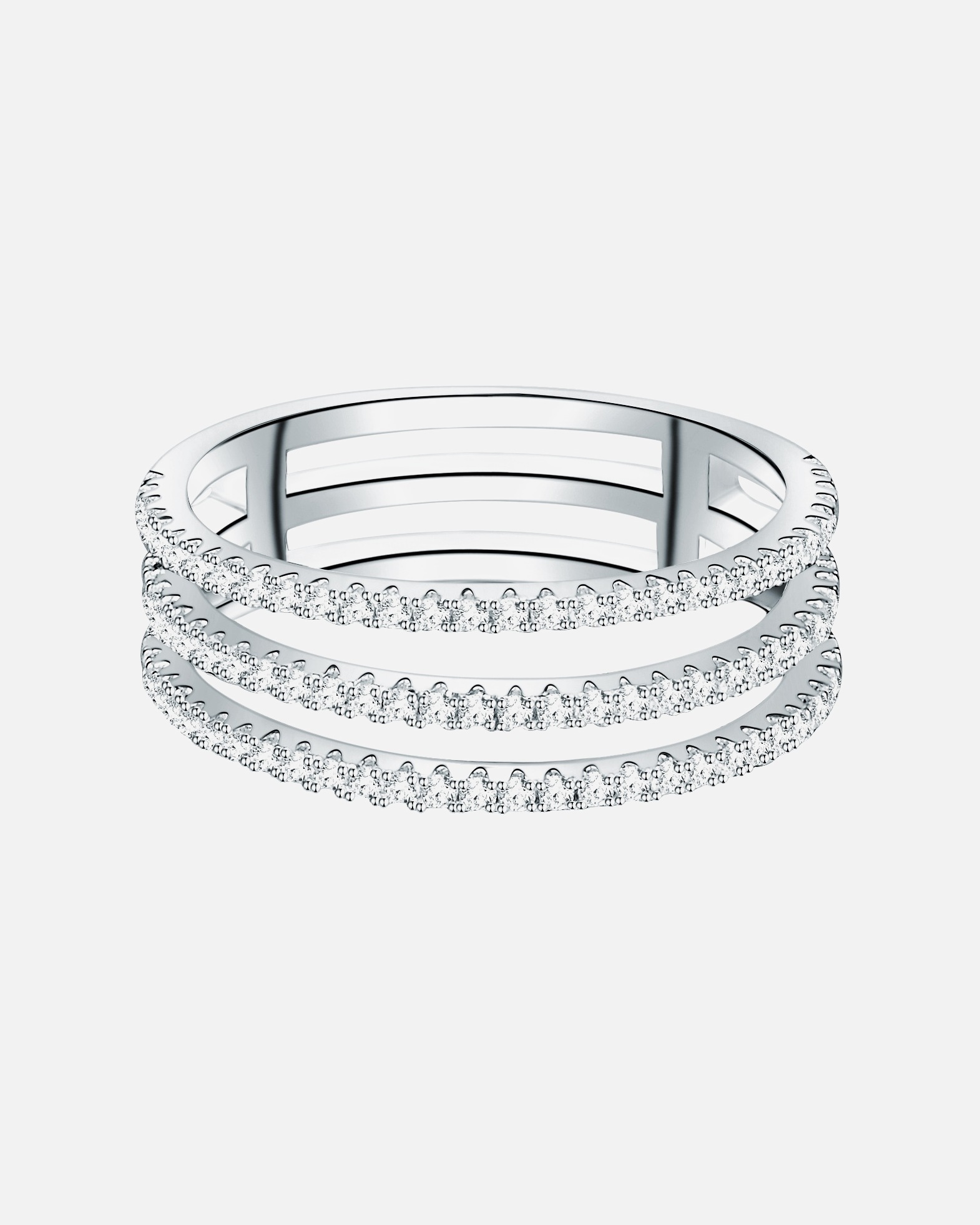 Bague pour Femme Trilani Bague en argent Argent sterling Oxyde de zirconium (CZ) en Argent 50