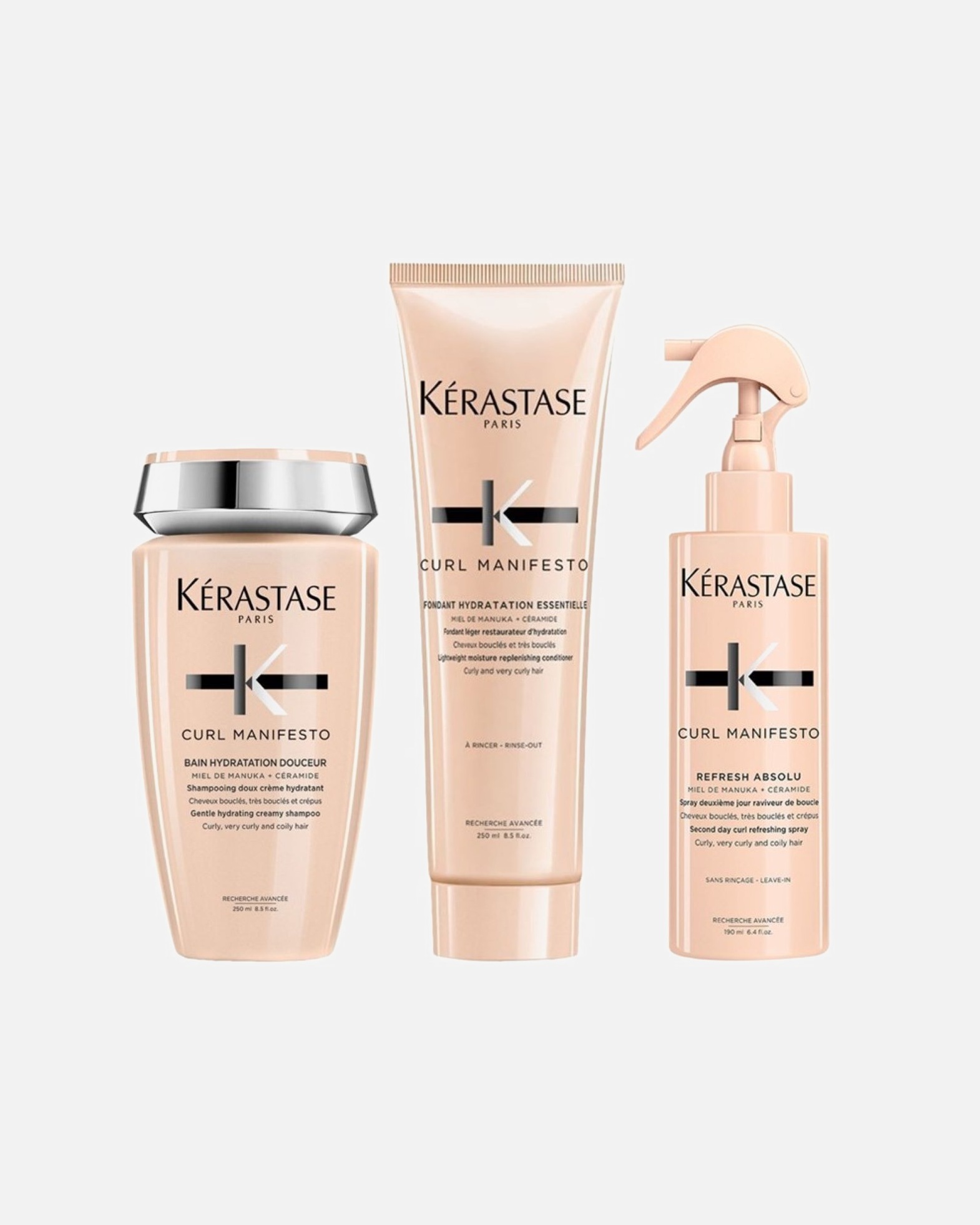 Coffret soin cheveux pour Femme Kérastase Curl Manifesto Coffret Refresh Absolu (Bain / Fondant / Refresh Absolu) 1 pièce