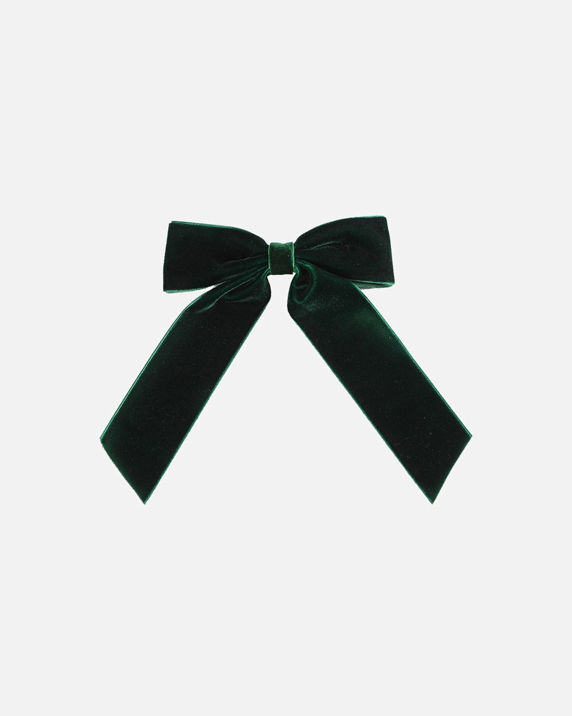 Barrette pour Femme SOHO Jane Velvet Bow Barrette à cheveux Vert Foncé