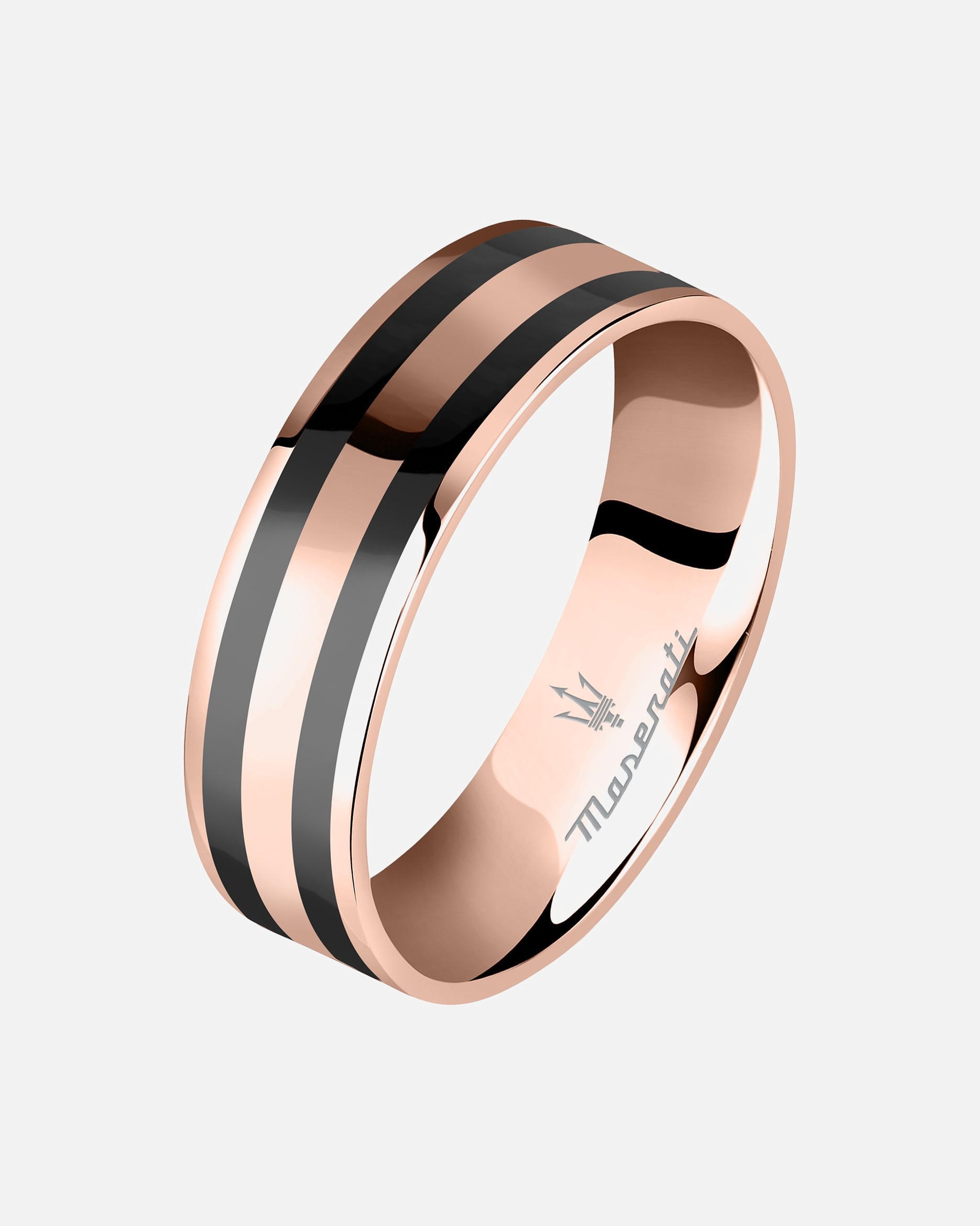 Bague pour Homme Maserati Bagues or rose, noir 65