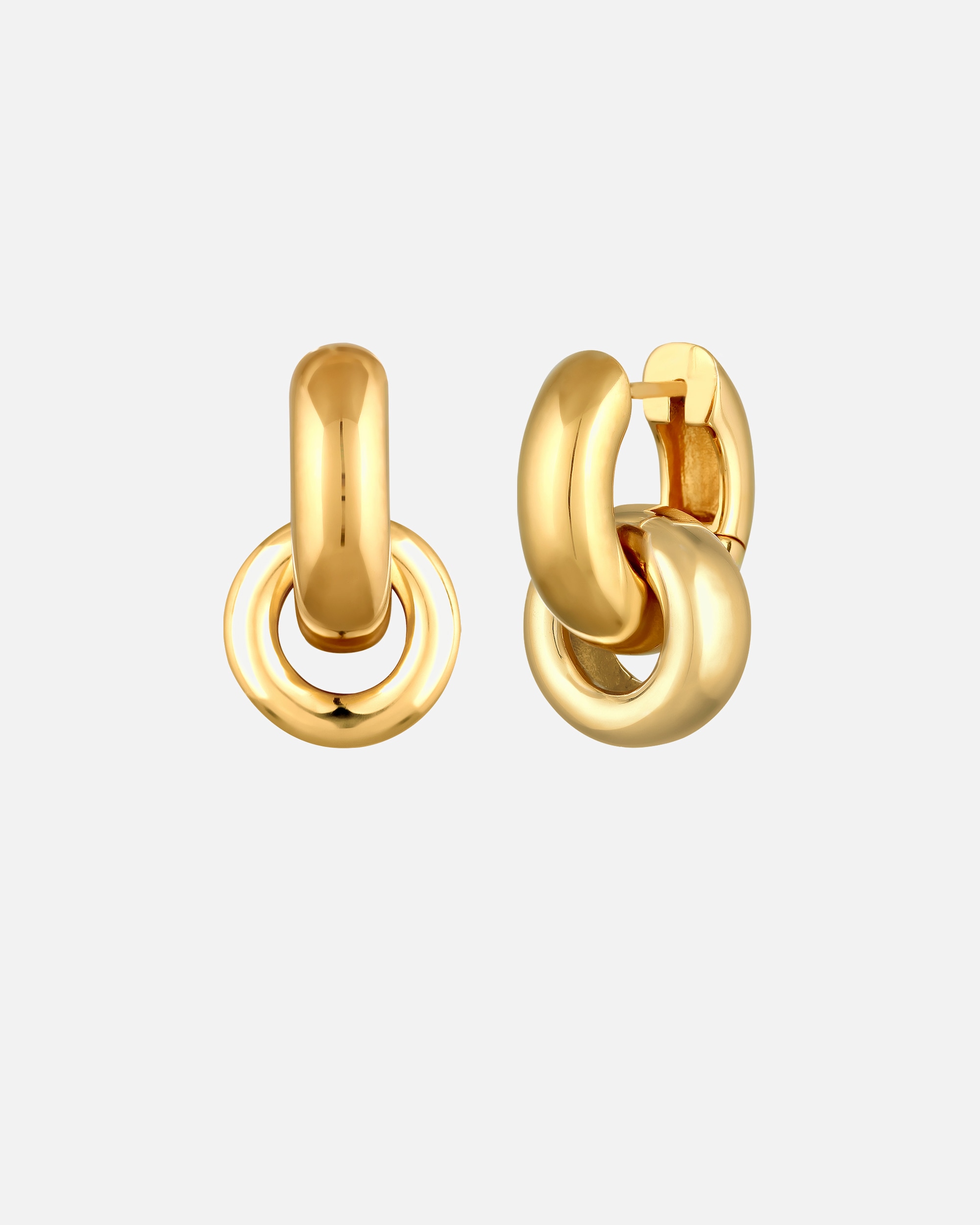 Boucles d'oreilles pour Femme Elli Créole sans pierre 925 Sterling Silver goldfarben