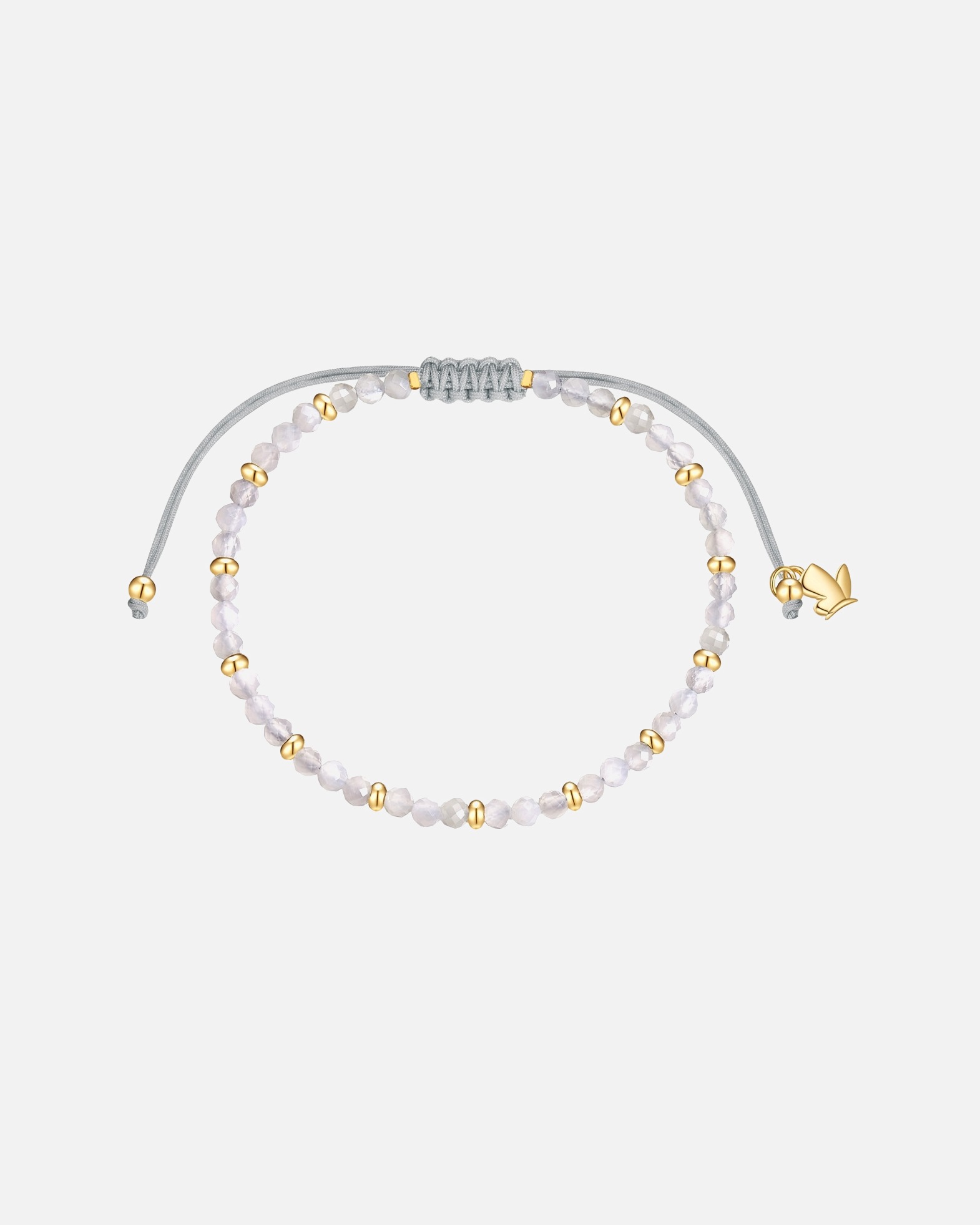 Bracelet pour Femme Glanzstücke München Bracelet en acier inoxydable en doré avec pierre de lune Réglable 15,0 - 22,0 cm