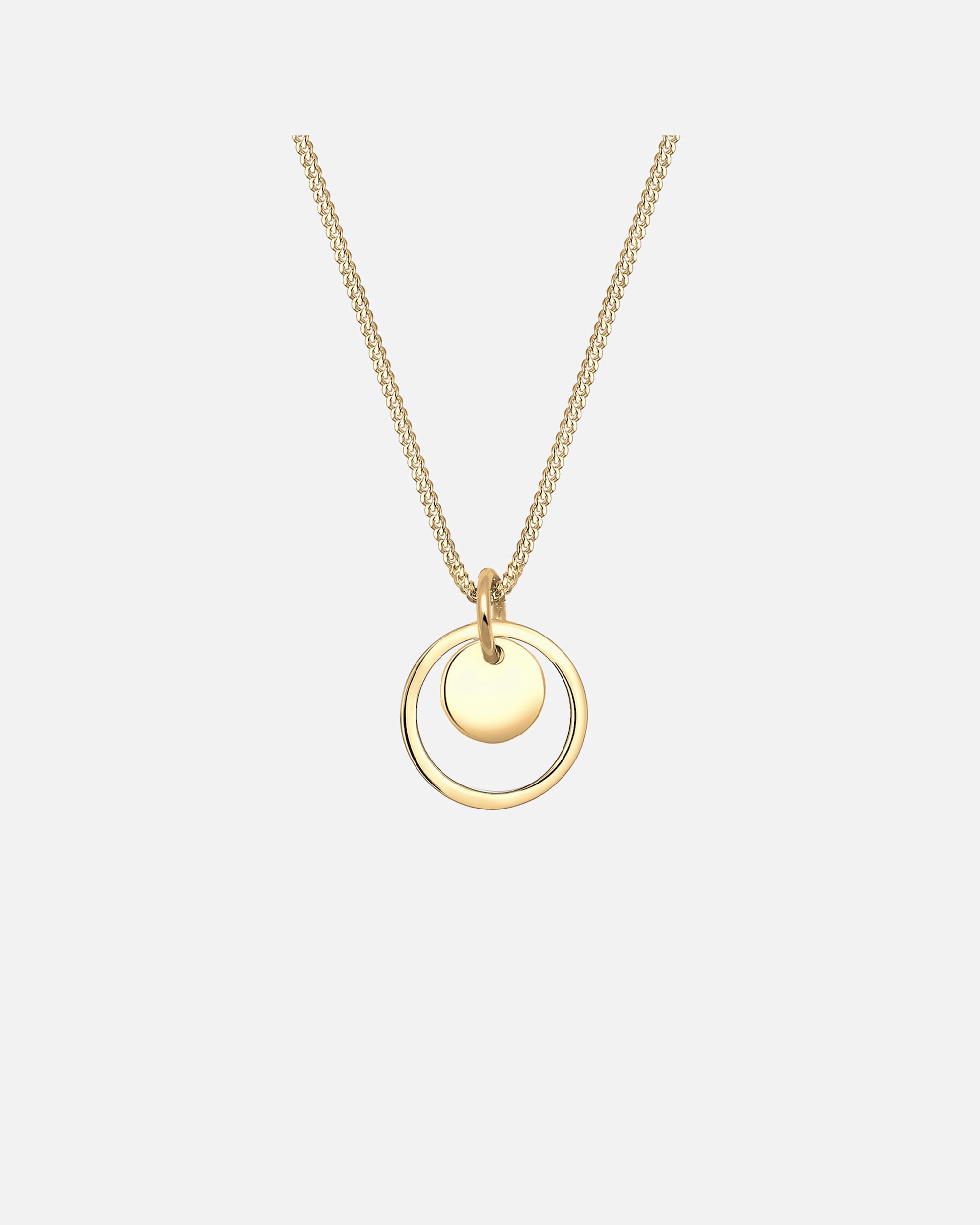 Collier pour Femme Elli Cercle rond géo tendance 925 Argent 45