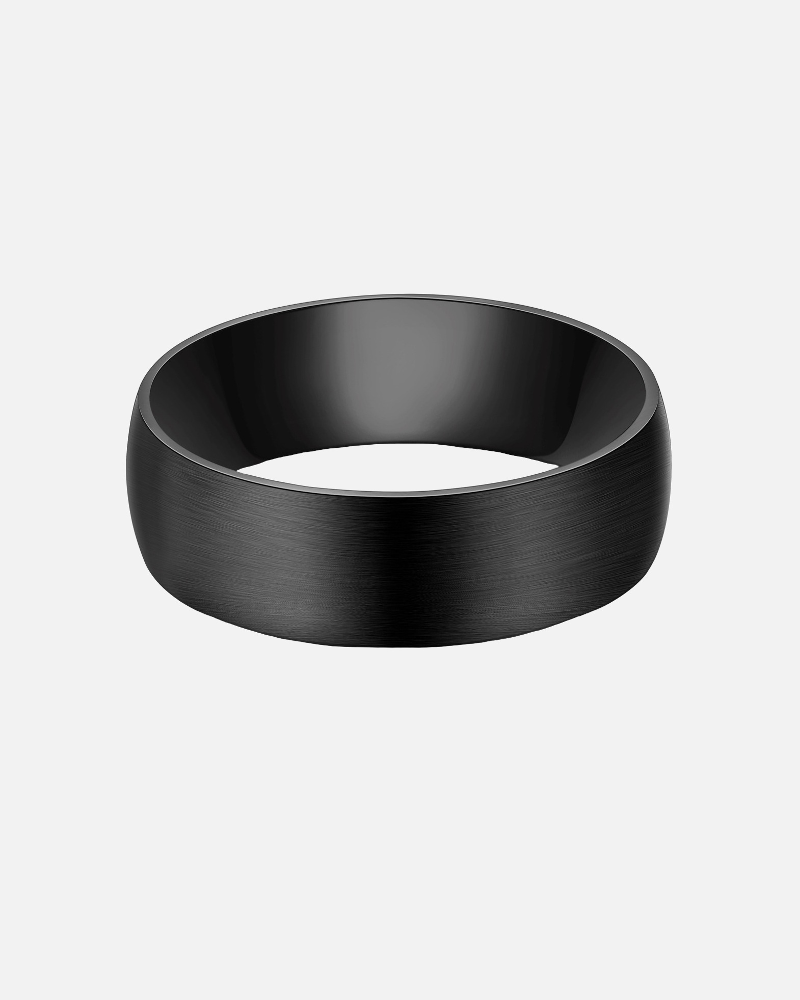 Bague pour Homme True Rebels Bague en Acier inoxydable en Noir 66