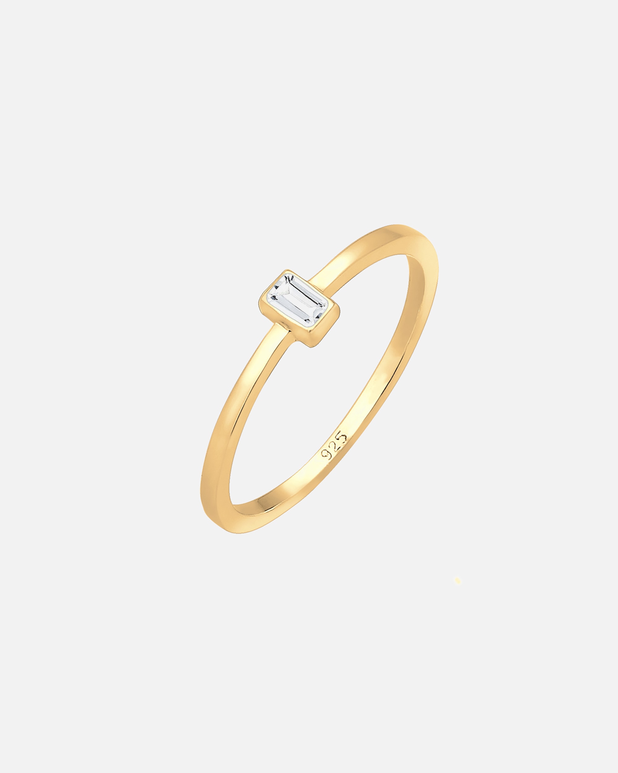 Bague pour Femme Elli PREMIUM dames avec pierre Geo Topaz Vintage en argent sterling 925 58