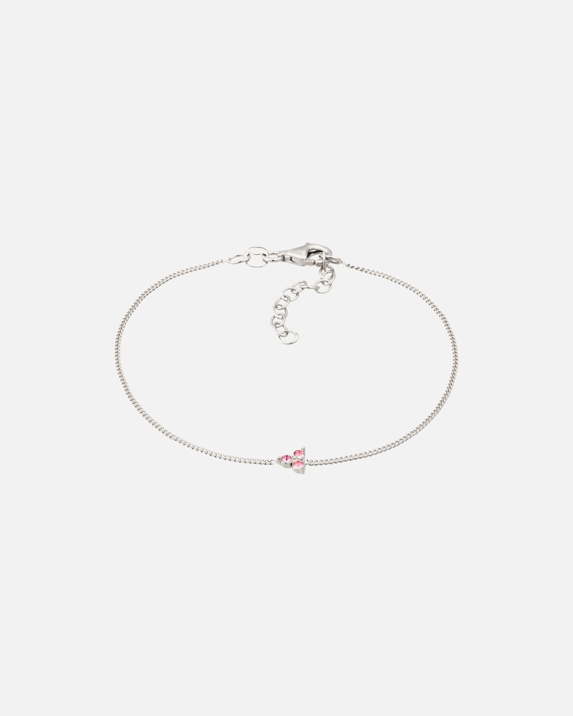Bracelet pour Femme Elli Bracelet avec Pierres Cristaux de Verre Rose 925 Sterling Silver silberfarben