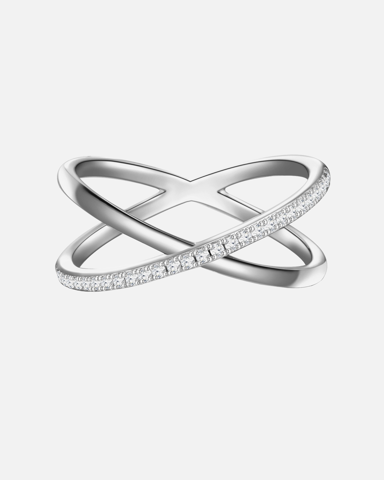 Bague pour Femme Glanzstücke München Bague en argent Argent sterling Oxyde de zirconium (CZ) en Argent 48