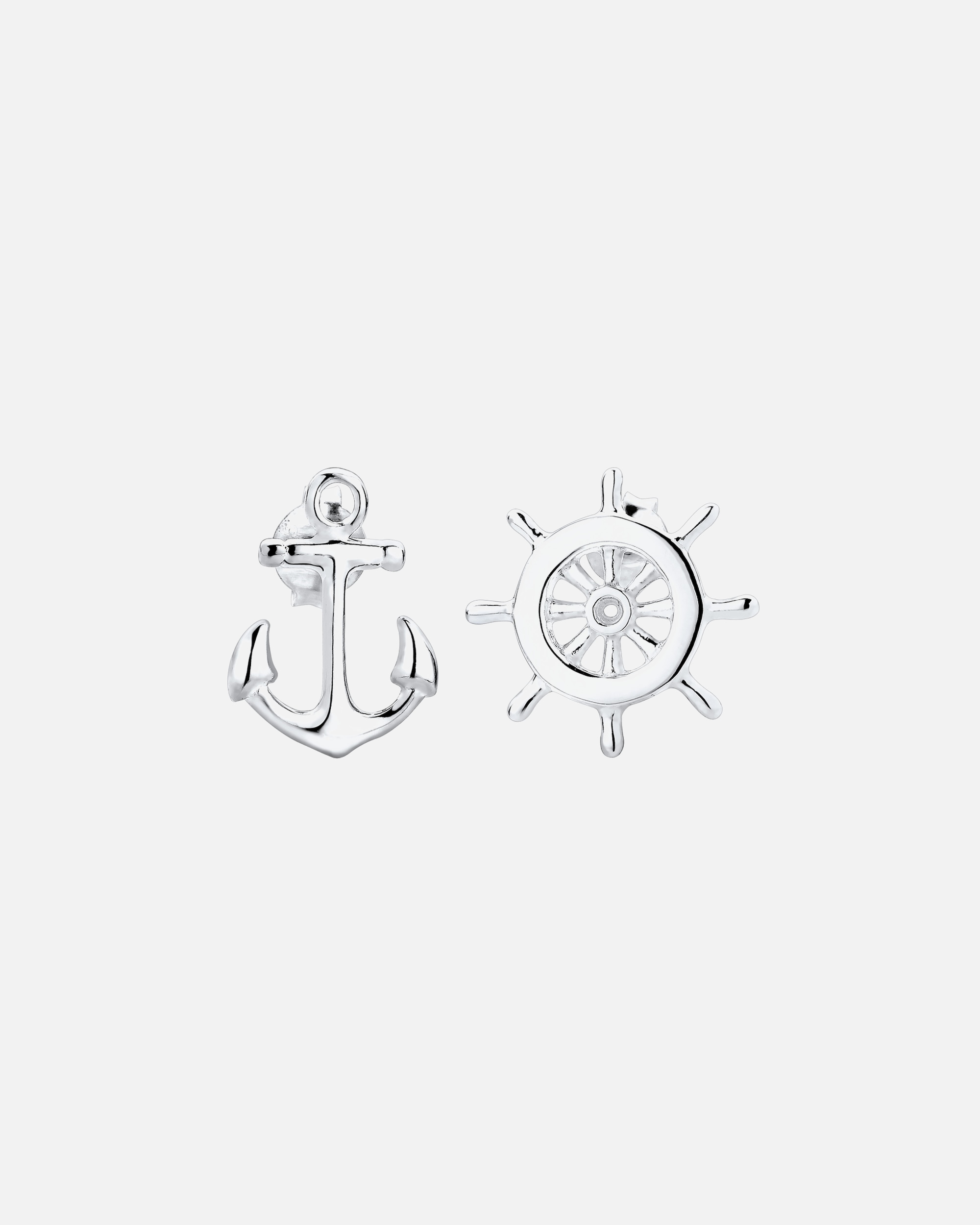 Boucles d'oreilles pour Femme Elli Femmes Clous d'oreilles Pilote Ancre Maritime en Argent Sterling 925 silberfarben