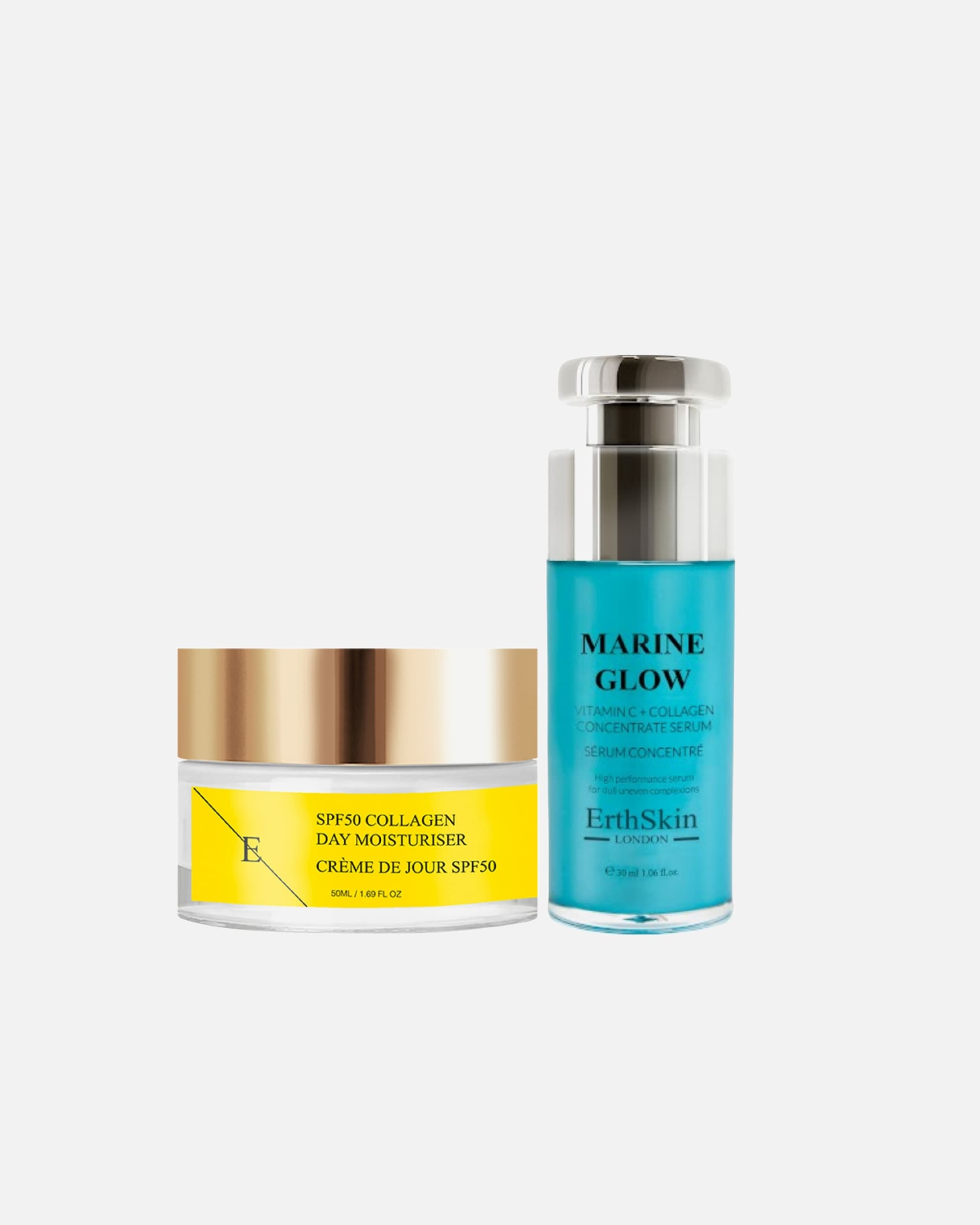 Coffret soin visage pour Femme ErthSkin London Duo quotidien vitamine C et collagène 1 pièce