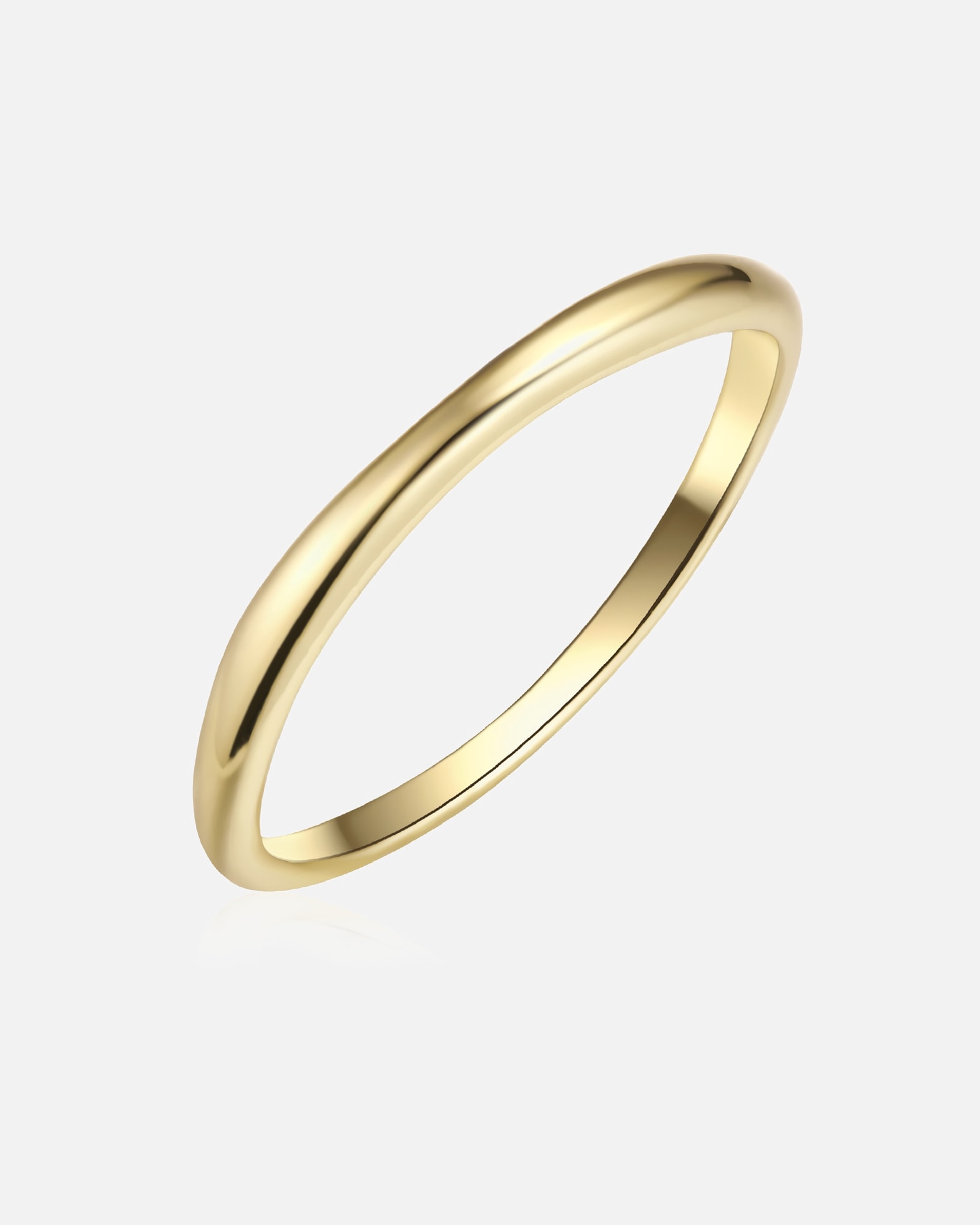 Bague pour Femme Glanzstücke München Bague en Argent sterling en Or jaune 56