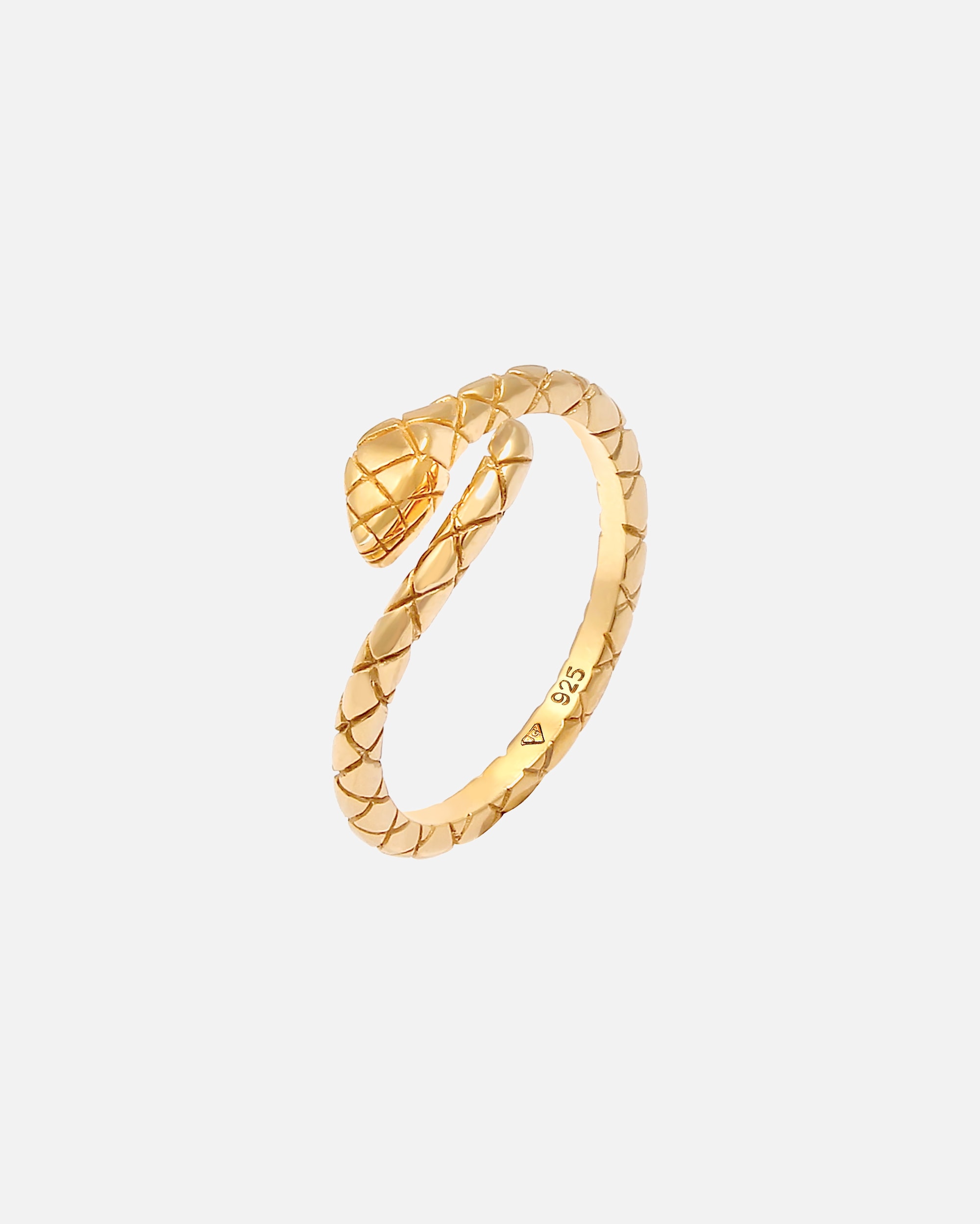 Bague pour Femme Elli Donna Serpente Trend Blogger regolabile in argento placcato oro 925 goldfarben