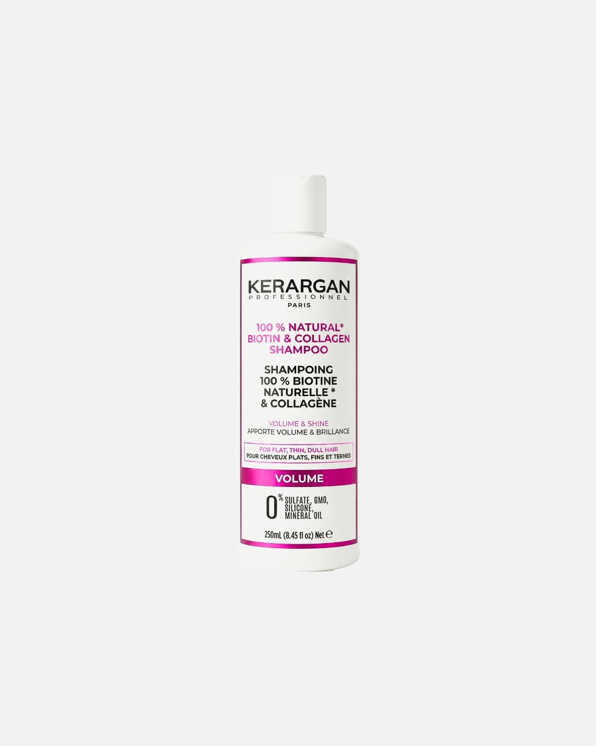 Shampooing pour Unisexe Kerargan Kerargan - Shampoing Volumisant à la Biotine & Collagène Kerargan - Shampoing Volumisant à la Biotine & Collagène