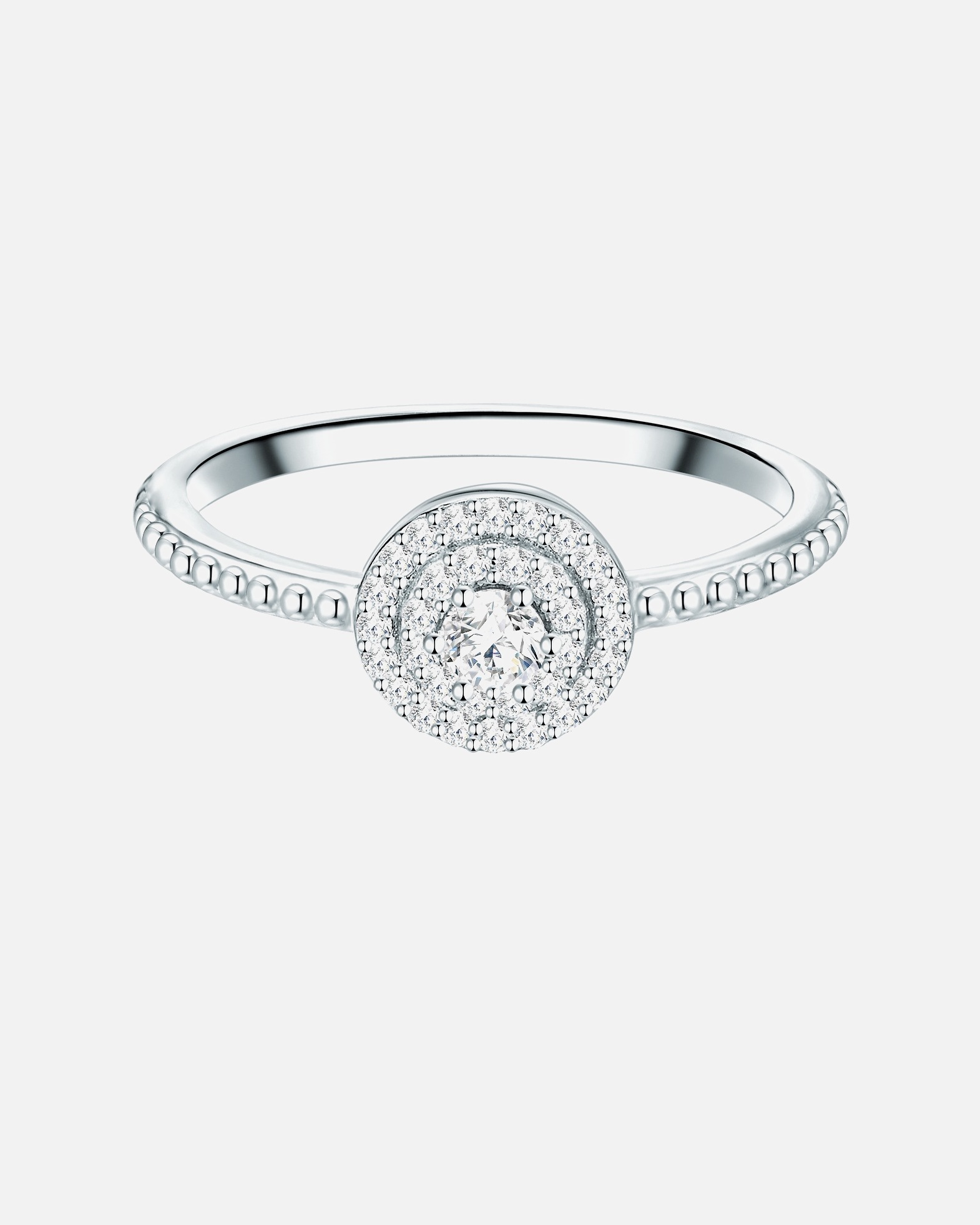 Bague pour Femme Bague en argent Argent sterling Oxyde de zirconium (CZ) en Argent 54