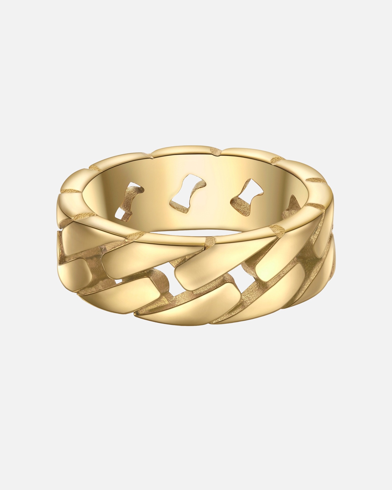 Bague pour Homme True Rebels Bague en Acier Inoxydable en or jaune 68