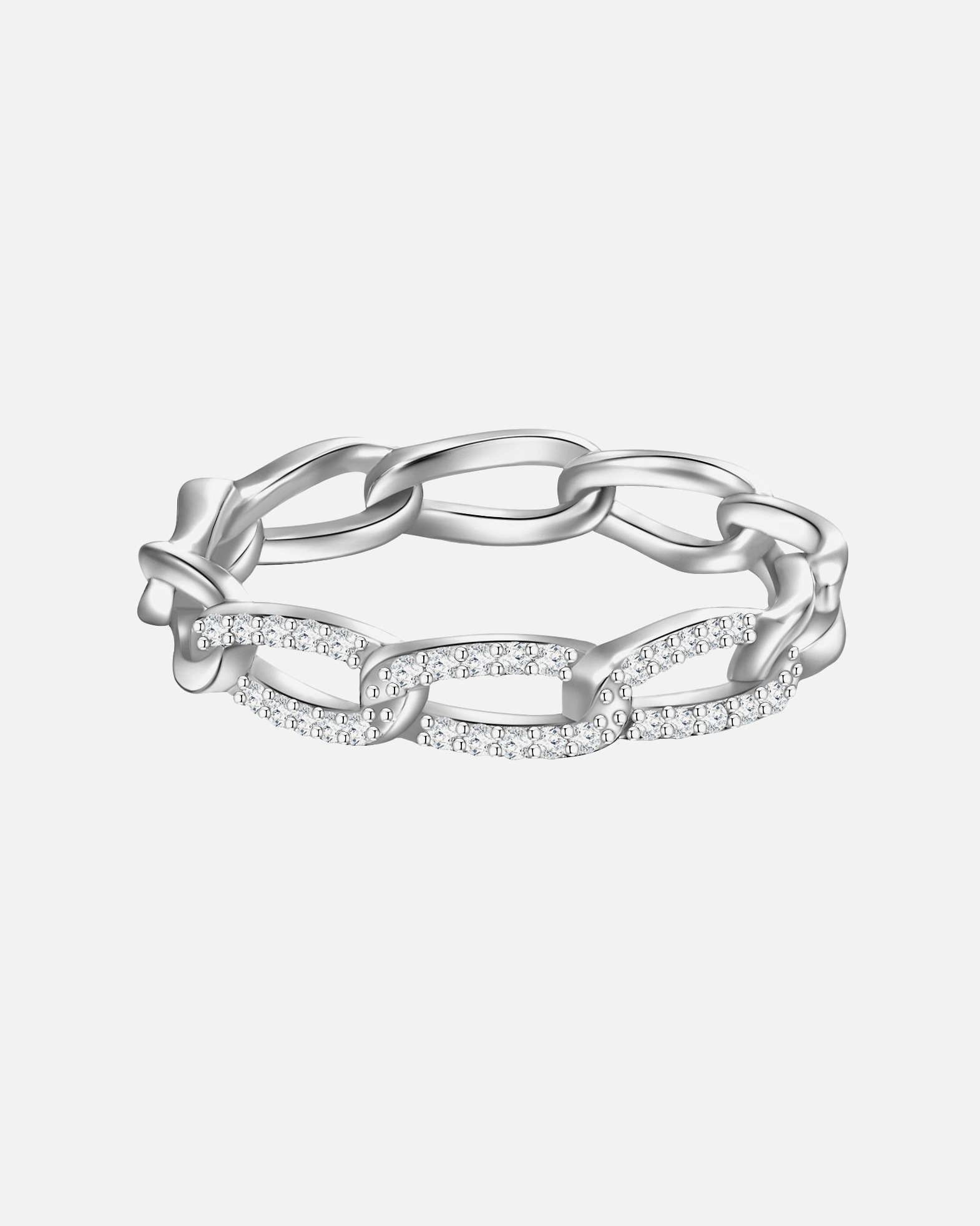 Bague pour Femme Glanzstücke München Bague en argent Argent sterling Oxyde de zirconium (CZ) en Argent 60