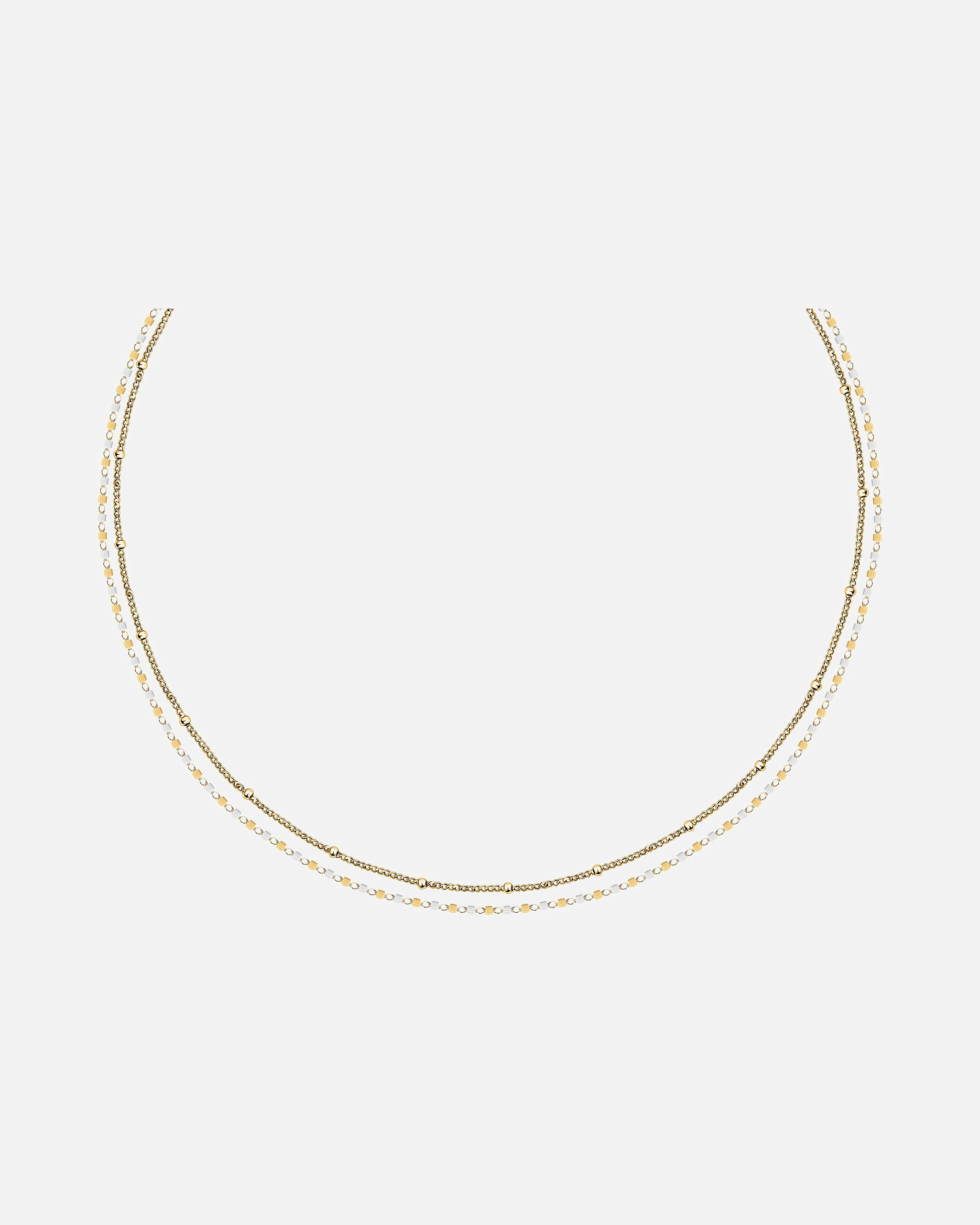 Collier pour Femme La Petite Story Default Brand Line Chaînes jaune, or jaune, blanche