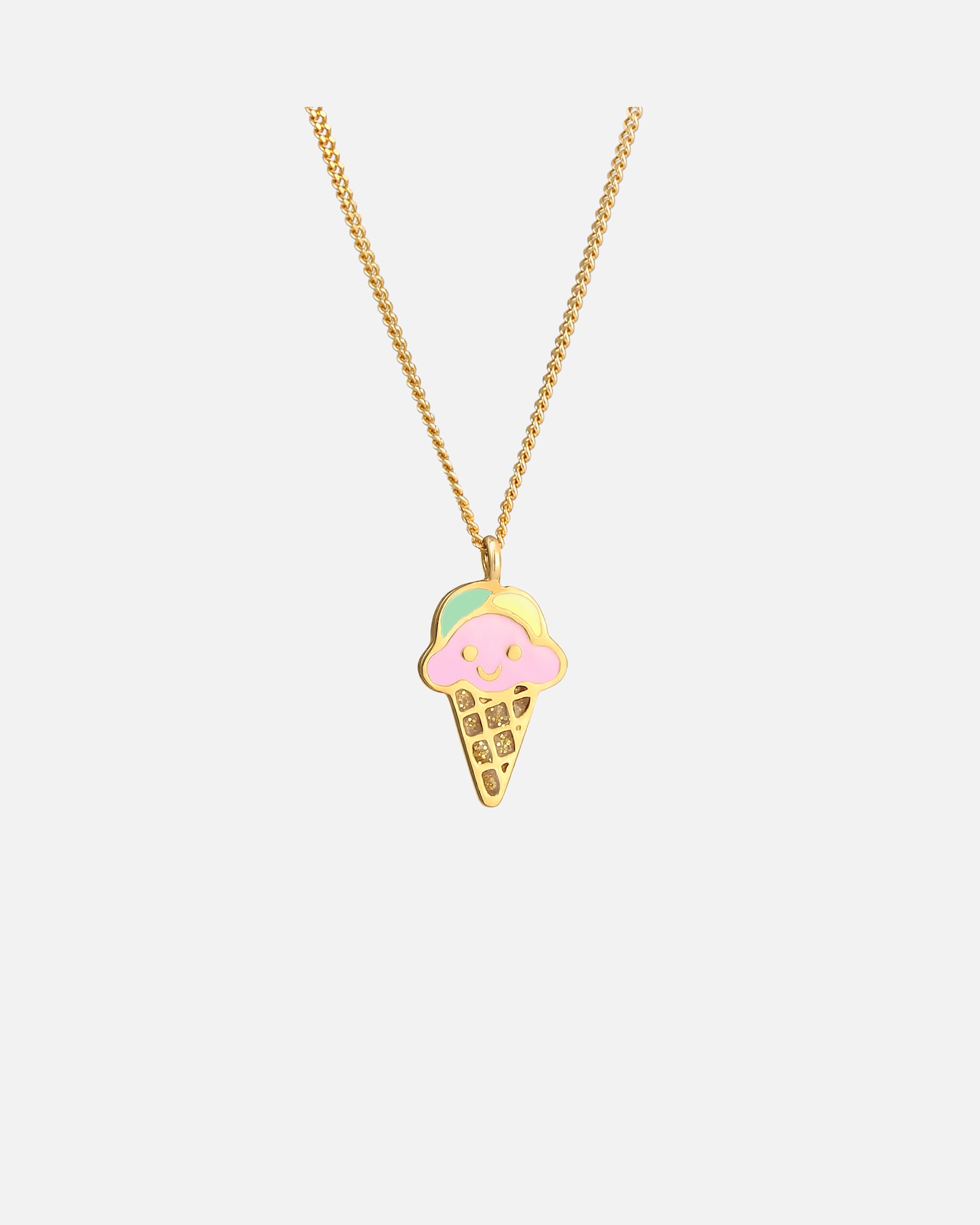 Collier pour Femme Elli Enfants glace Sweet Émail 925 Argent 36