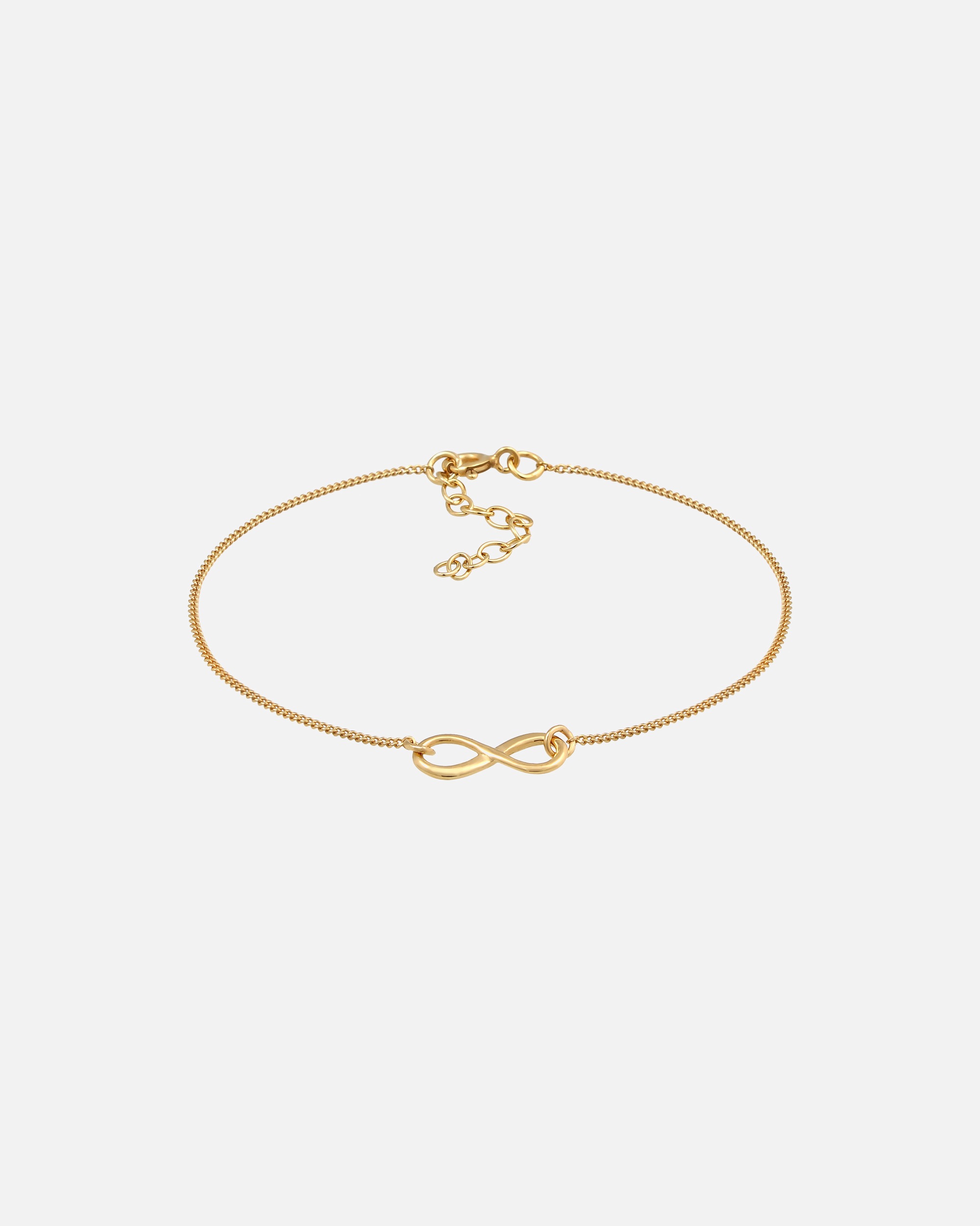 Bracelet pour Femme Elli Infinité Symbole Amour Bracelet Femme - (925/1000) Argent goldfarben