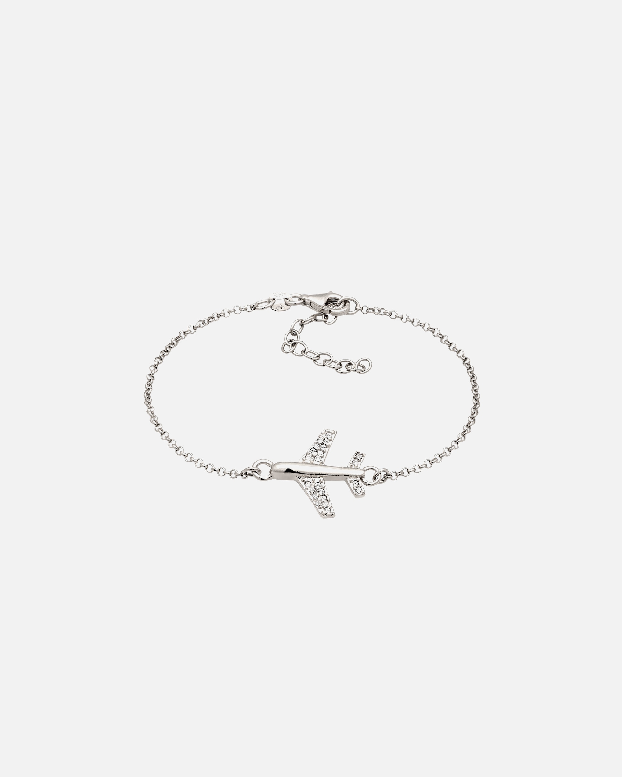 Bracelet pour Femme Elli Bracelet avec Pierres avion Cristaux de Verre Blanc 925 Sterling Silver 16