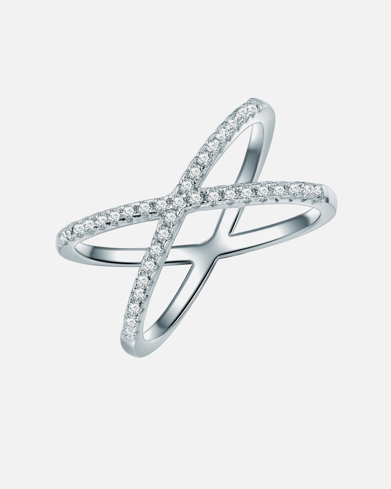 Bague pour Femme Bague Argent sterling Oxyde de zirconium (CZ) en Argent 56