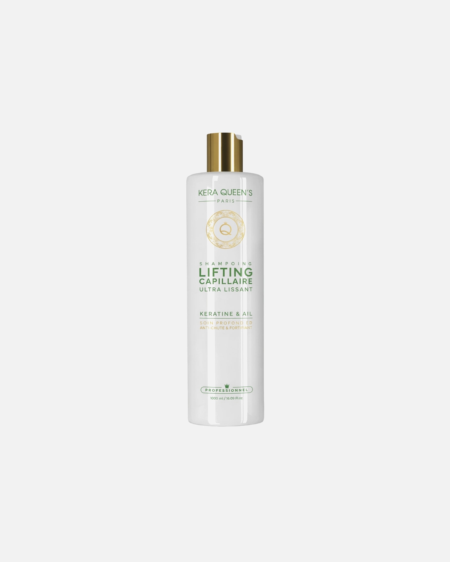Shampooing pour Unisexe Kera Queen's Default Brand Line Shampoing Lifting Capillaire Ultra Lissant Kératine & Ail Shampoing Lifting Capillaire Ultra Lissant Kératine & Ail - 500 ml
