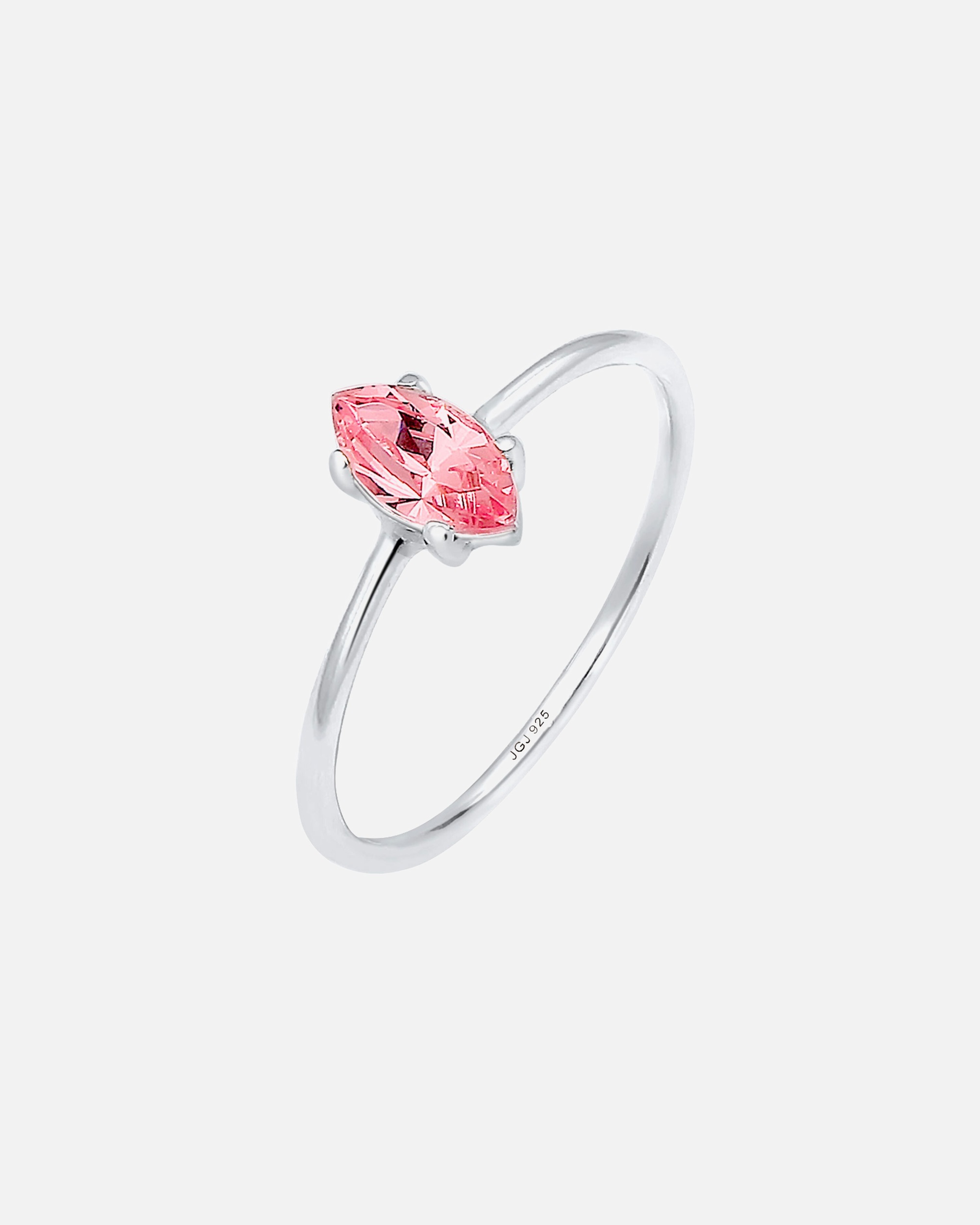 Bague pour Femme Elli Fiançailles Marquise pierre Zirconium 925 Argent 54