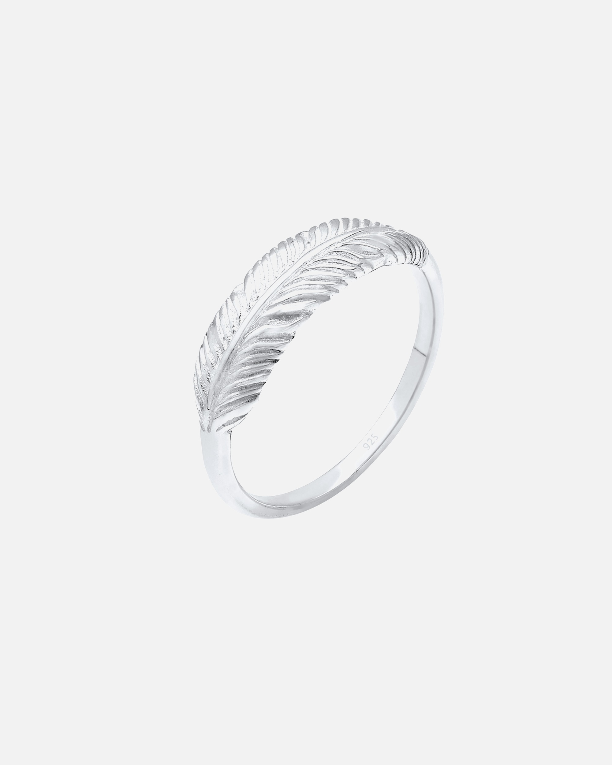 Bague pour Femme Elli Plume Aile tendance boho festival Argent 925 54