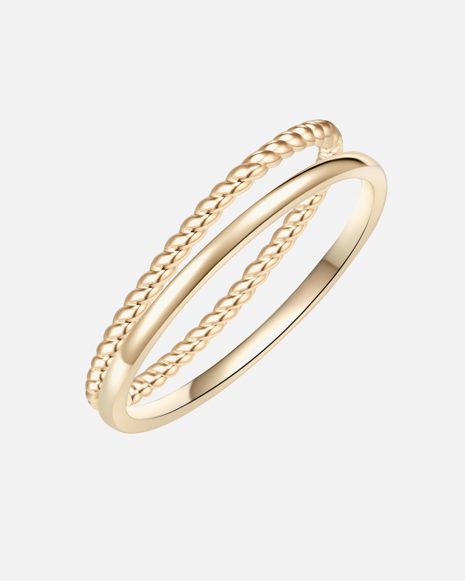 Bague pour Femme Lulu & Jane Bague Laiton en Or jaune 52