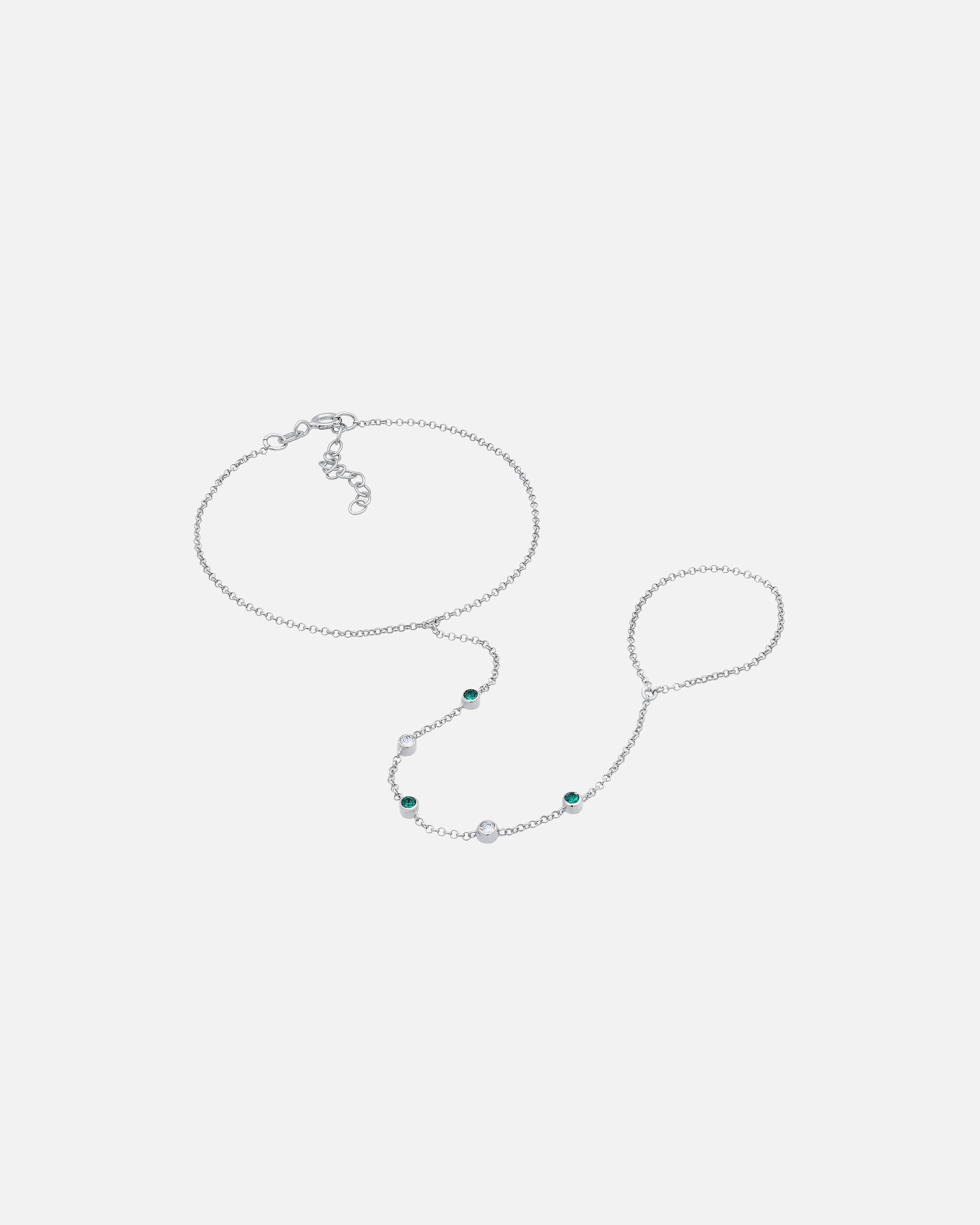 Bracelet pour Femme Elli Femmes chaîne à main accessoire étincelant avec cristaux en argent sterling 925 plaqué or silberfarben