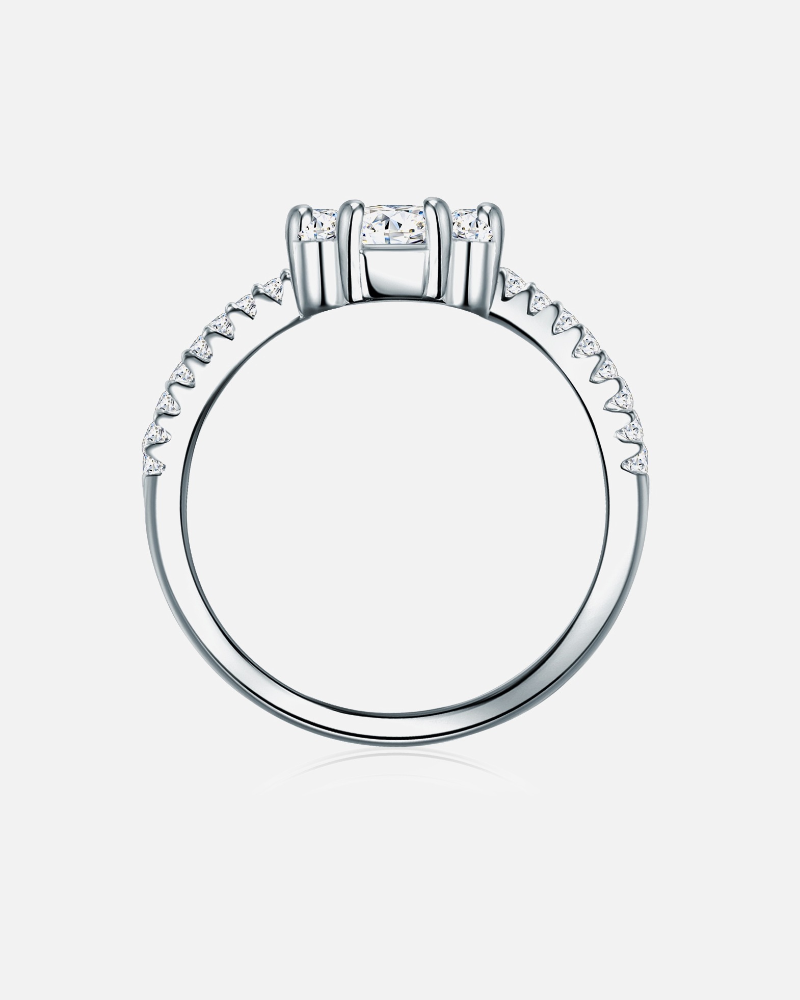 Bague pour Femme Trilani Bague en argent Argent sterling Oxyde de zirconium (CZ) en Argent 56