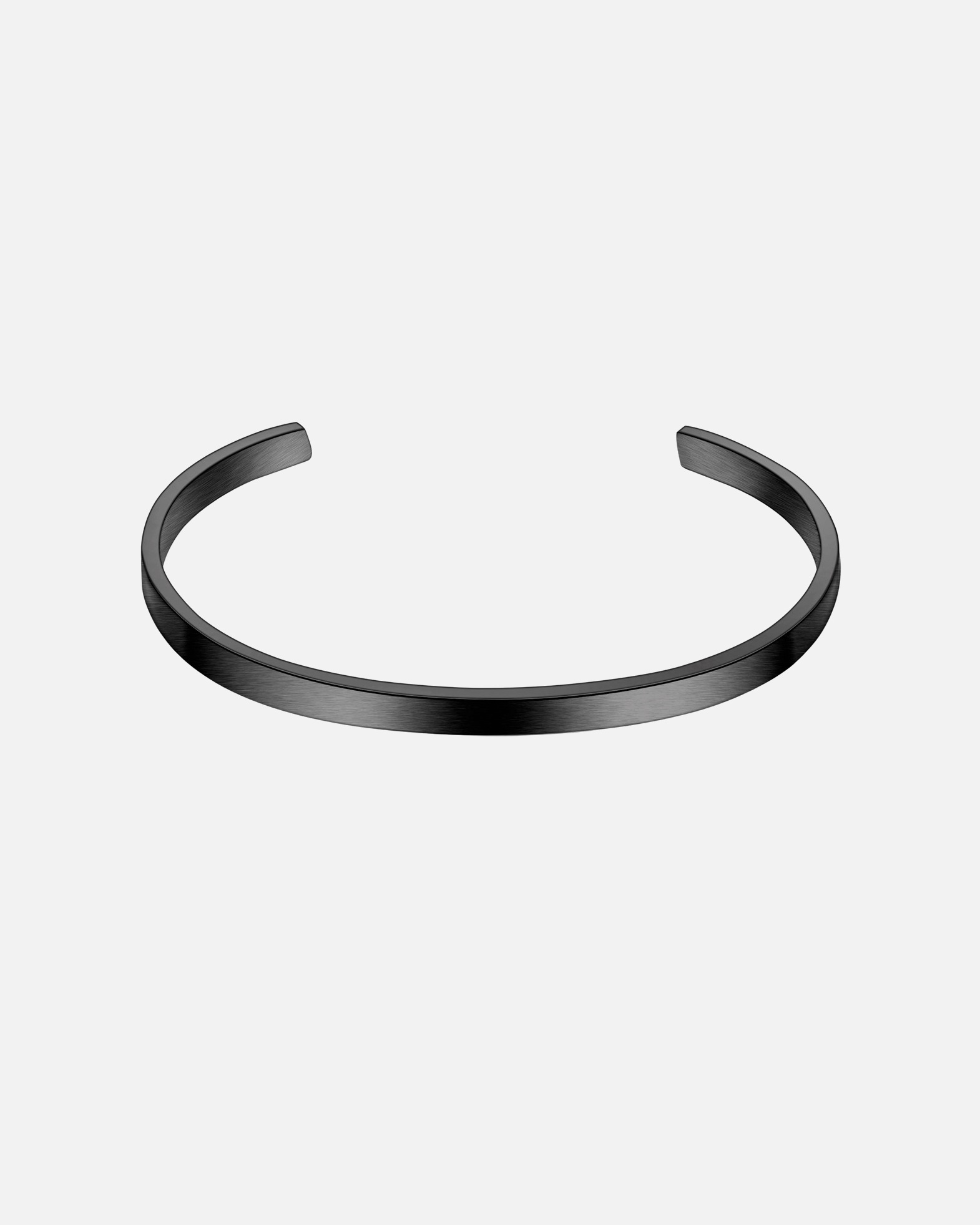 Bracelet pour Homme True Rebels Bracelet en Acier inoxydable en Noir 18,0 cm - 21,0 cm