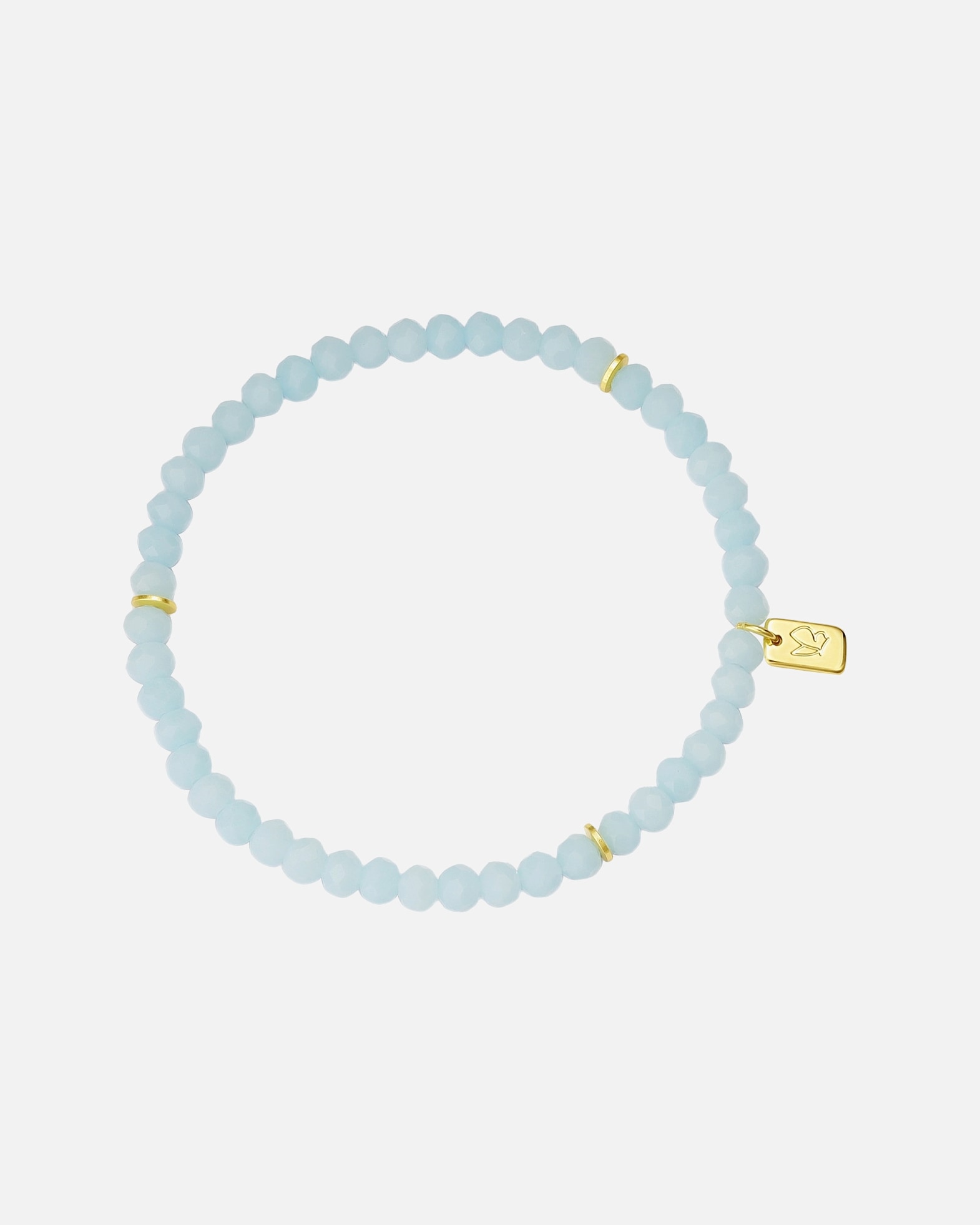 Bracelet pour Femme Glanzstücke München Bracelet en argent sterling en or jaune avec verre Réglable 16,0 - 22,0 cm