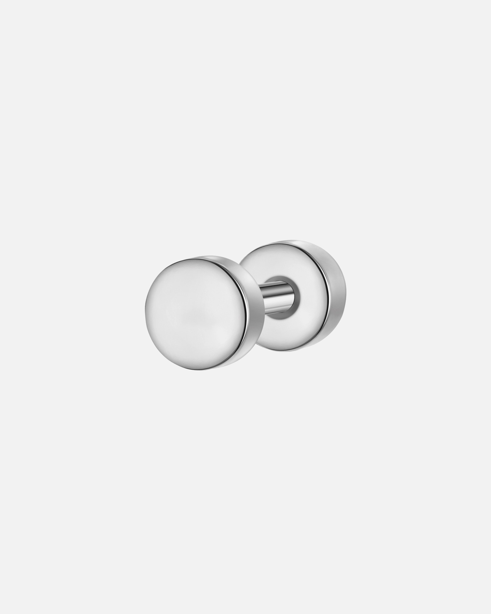 Boucles d'oreilles pour Homme True Rebels Boucles d´oreilles en Acier inoxydable en Argent 3,9 mm