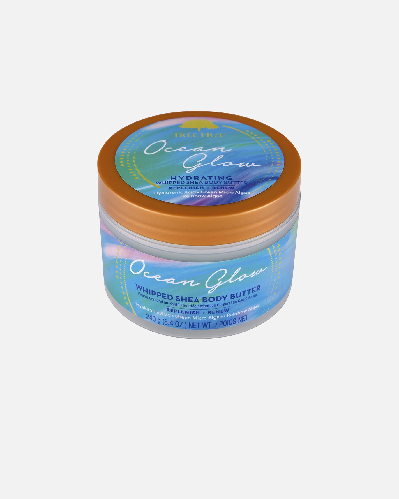 Crème pour le corps pour Unisexe Tree Hut Soufflé au beurre corporel Ocean Glow 240 gr