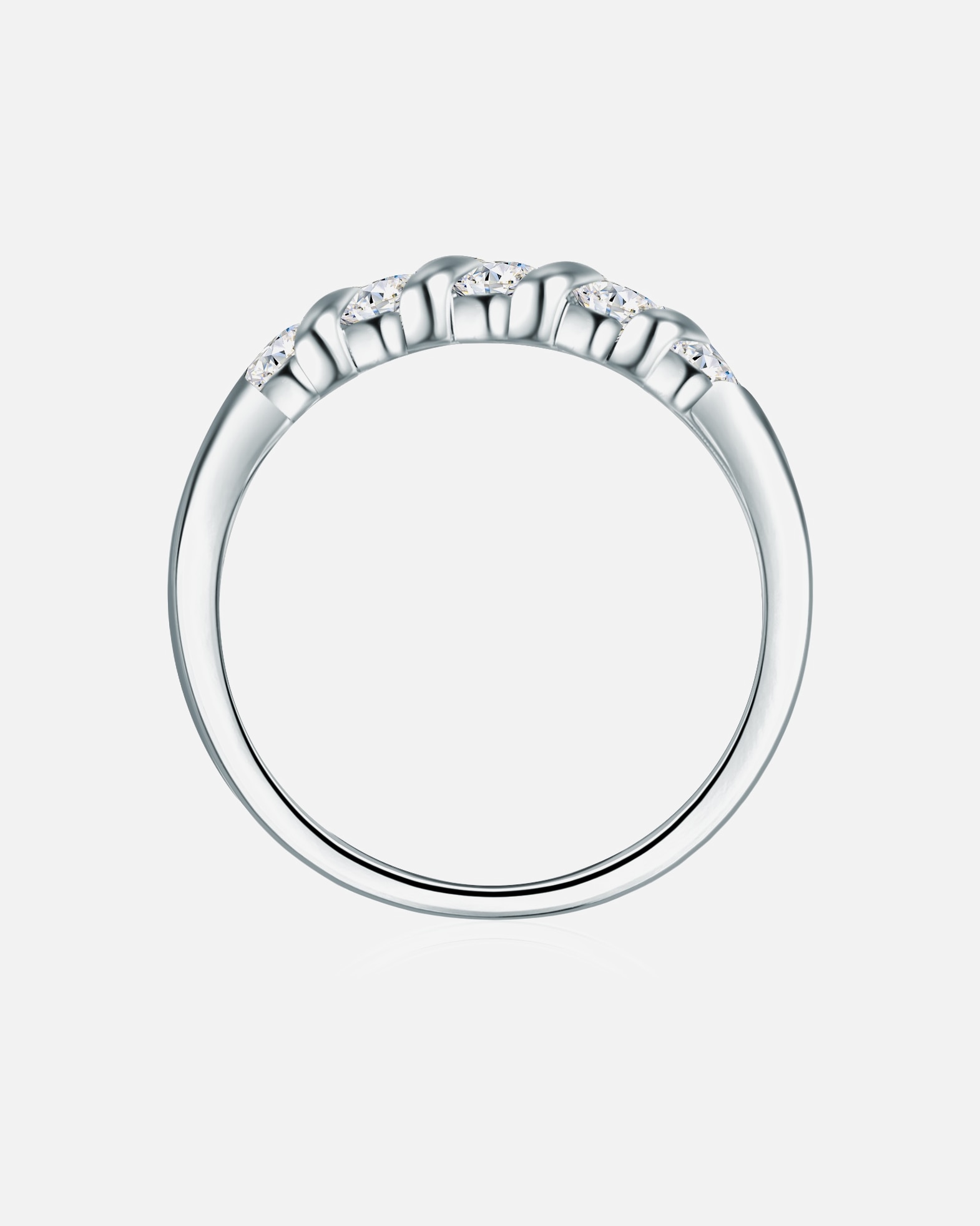Bague pour Femme Trilani Bague en argent Argent sterling Oxyde de zirconium (CZ) en Argent 56