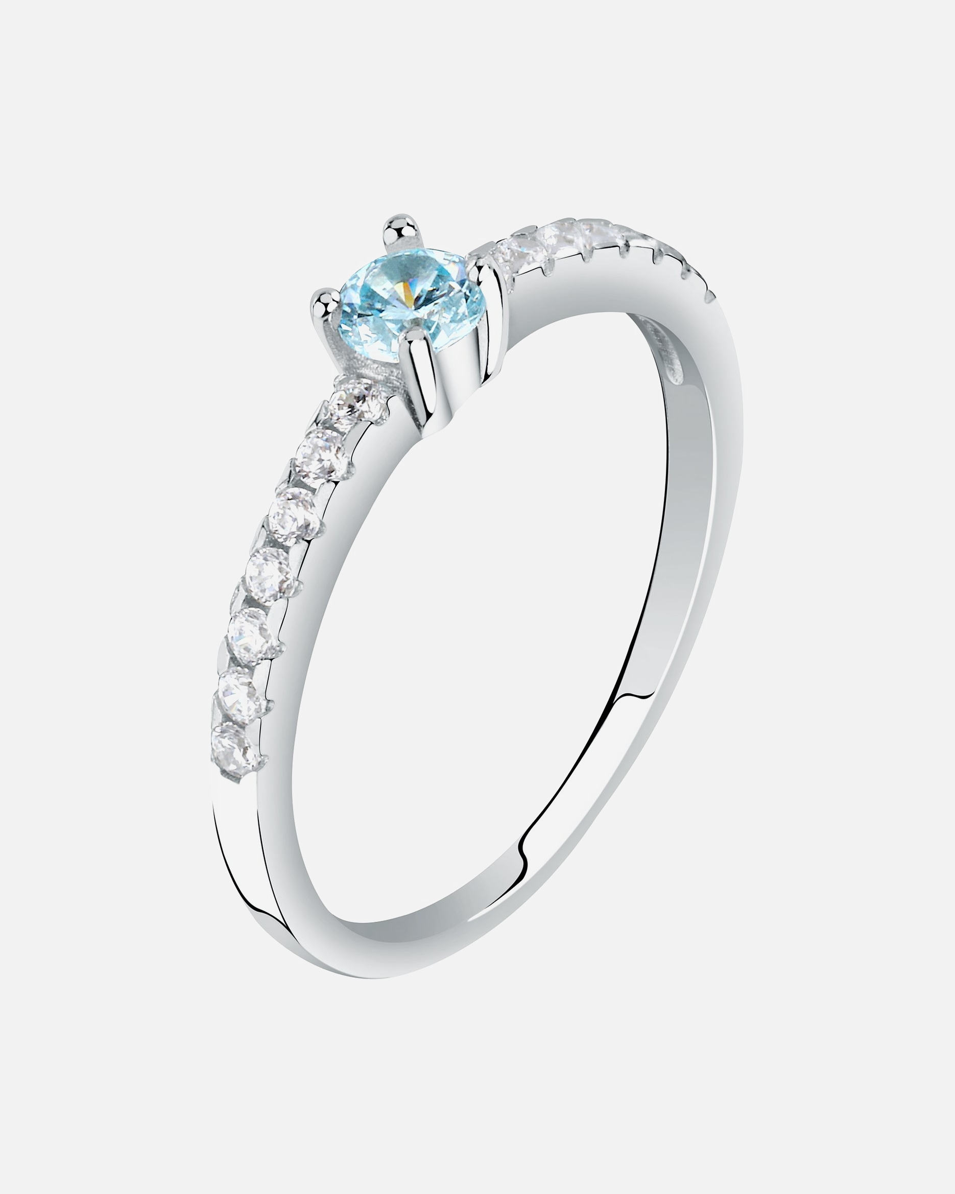 Bague pour Femme La Petite Story Default Brand Line Bagues bleu, argent 54