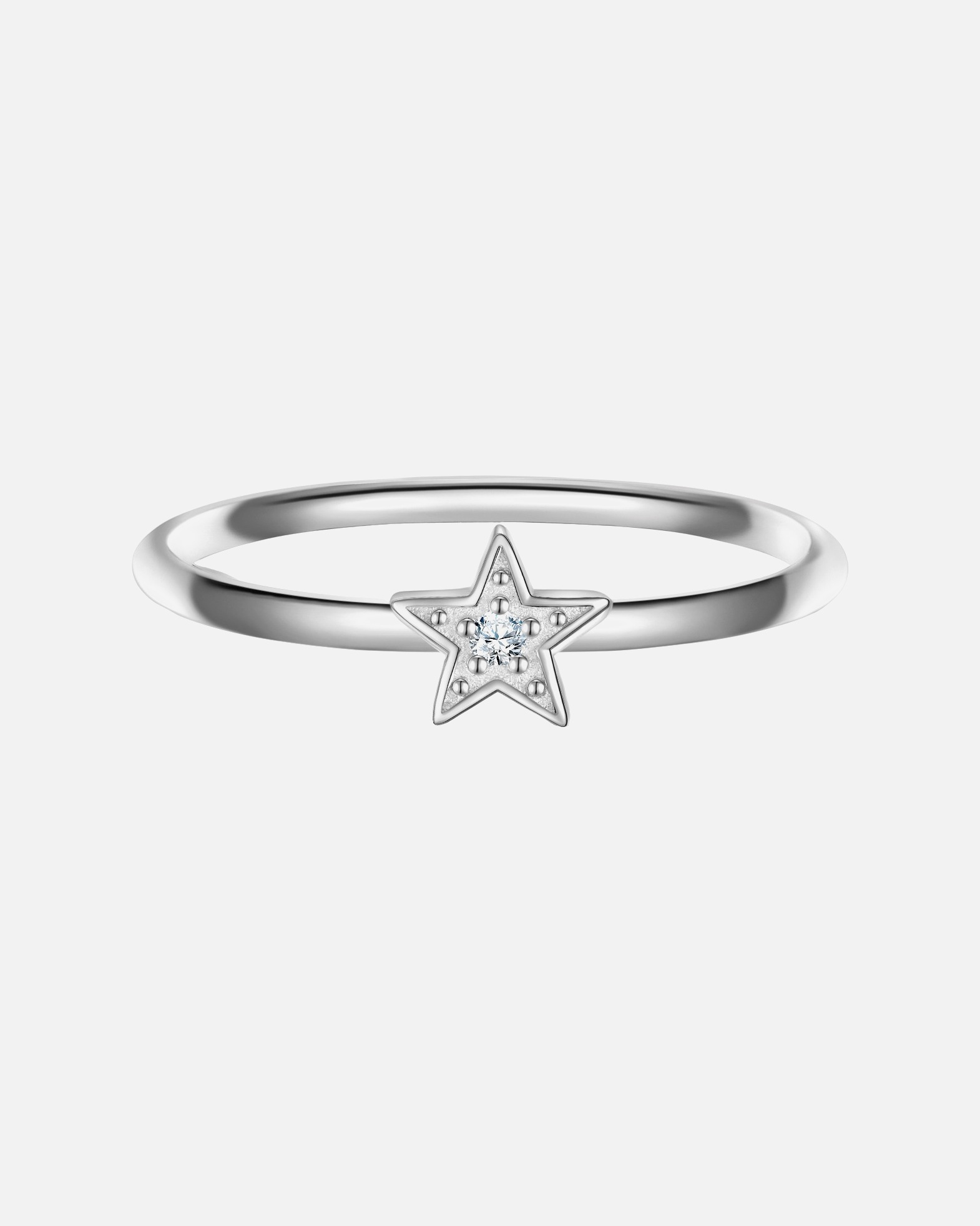 Bague pour Femme Glanzstücke München Bague Étoilé en Argent sterling en Argent 56