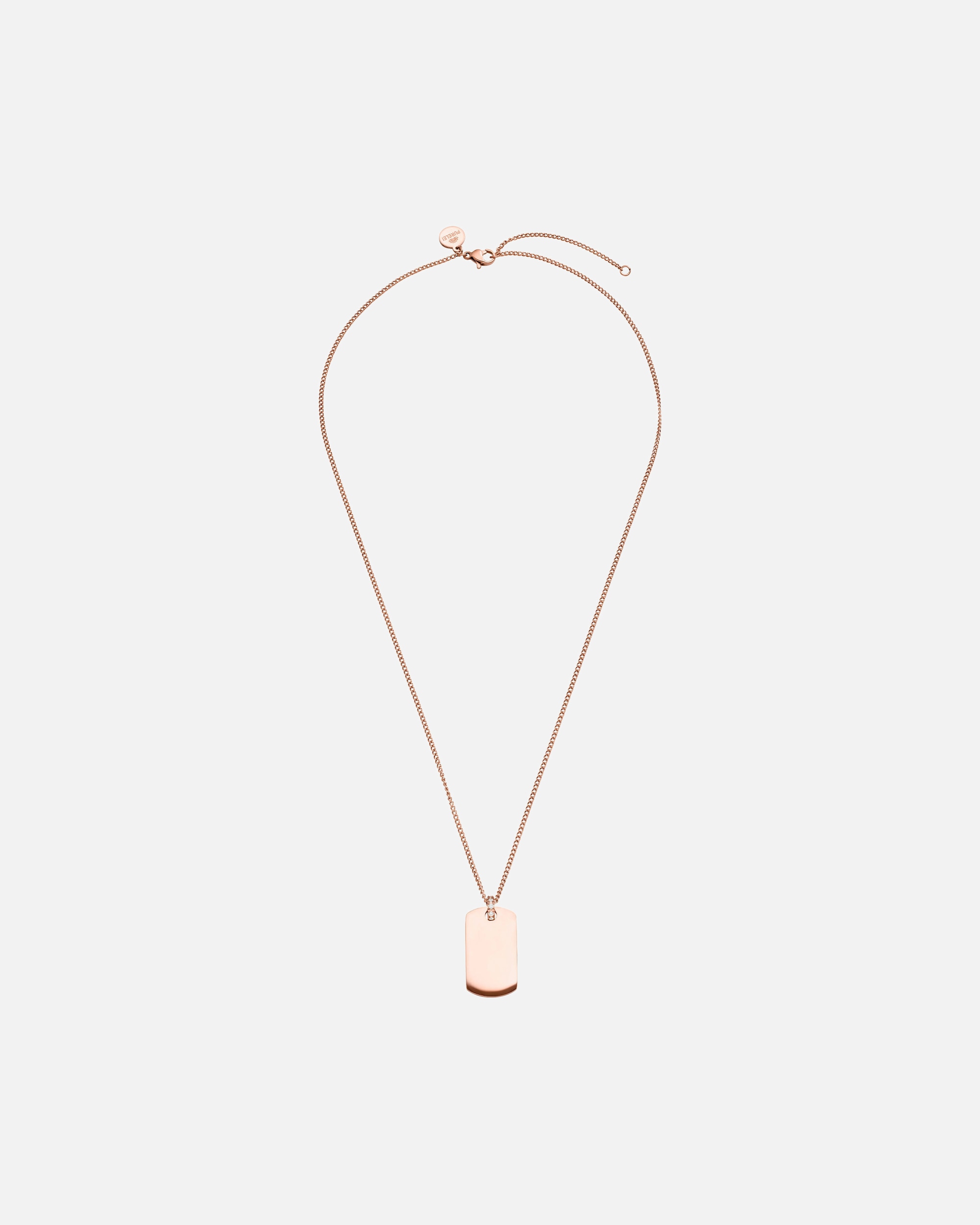 Collier pour Femme Purelei Plate Collier 100% acier inoxydable Or Rose