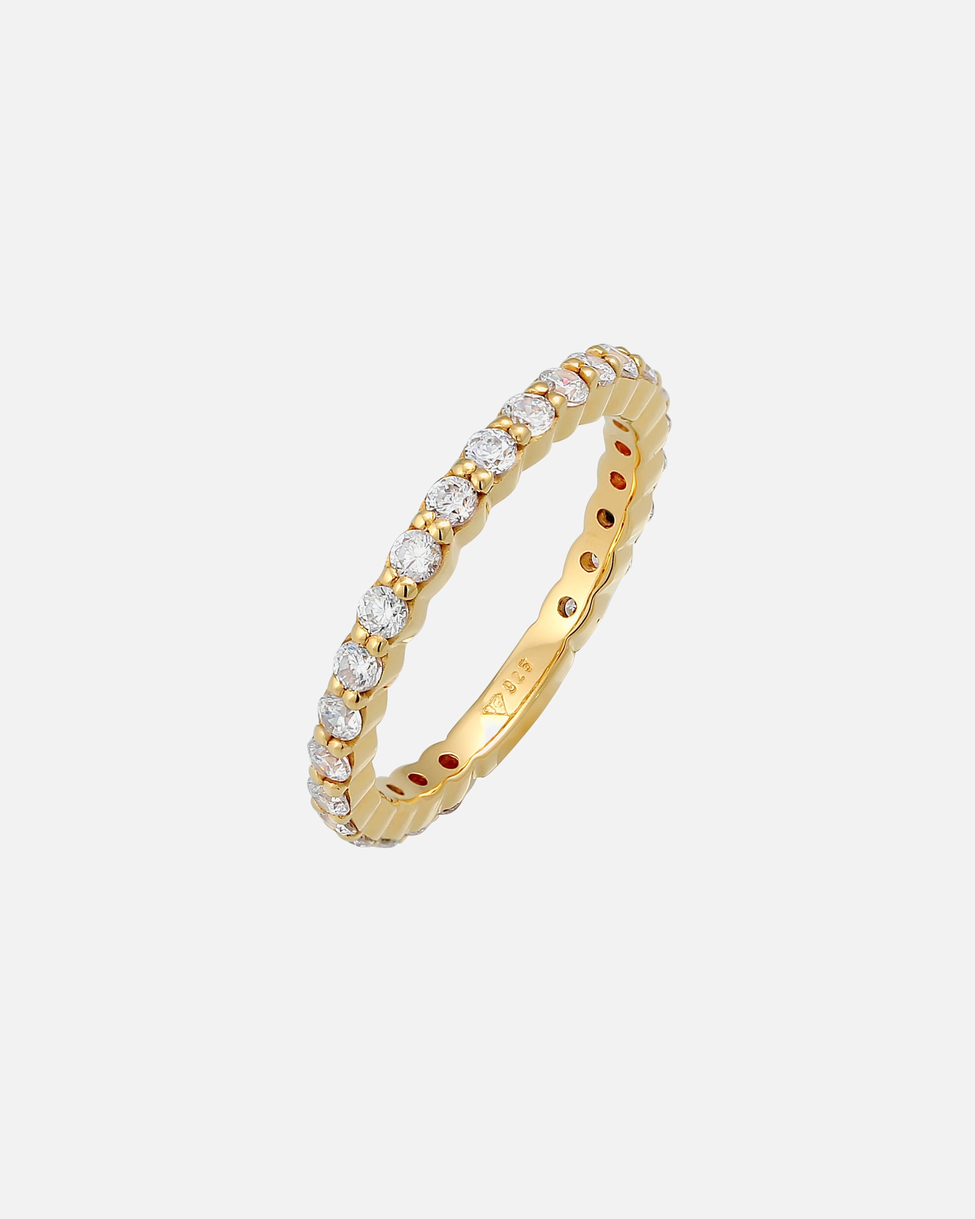 Bague pour Femme Elli Mémoire Eternity Zirconium Étincelant Argent 925 54