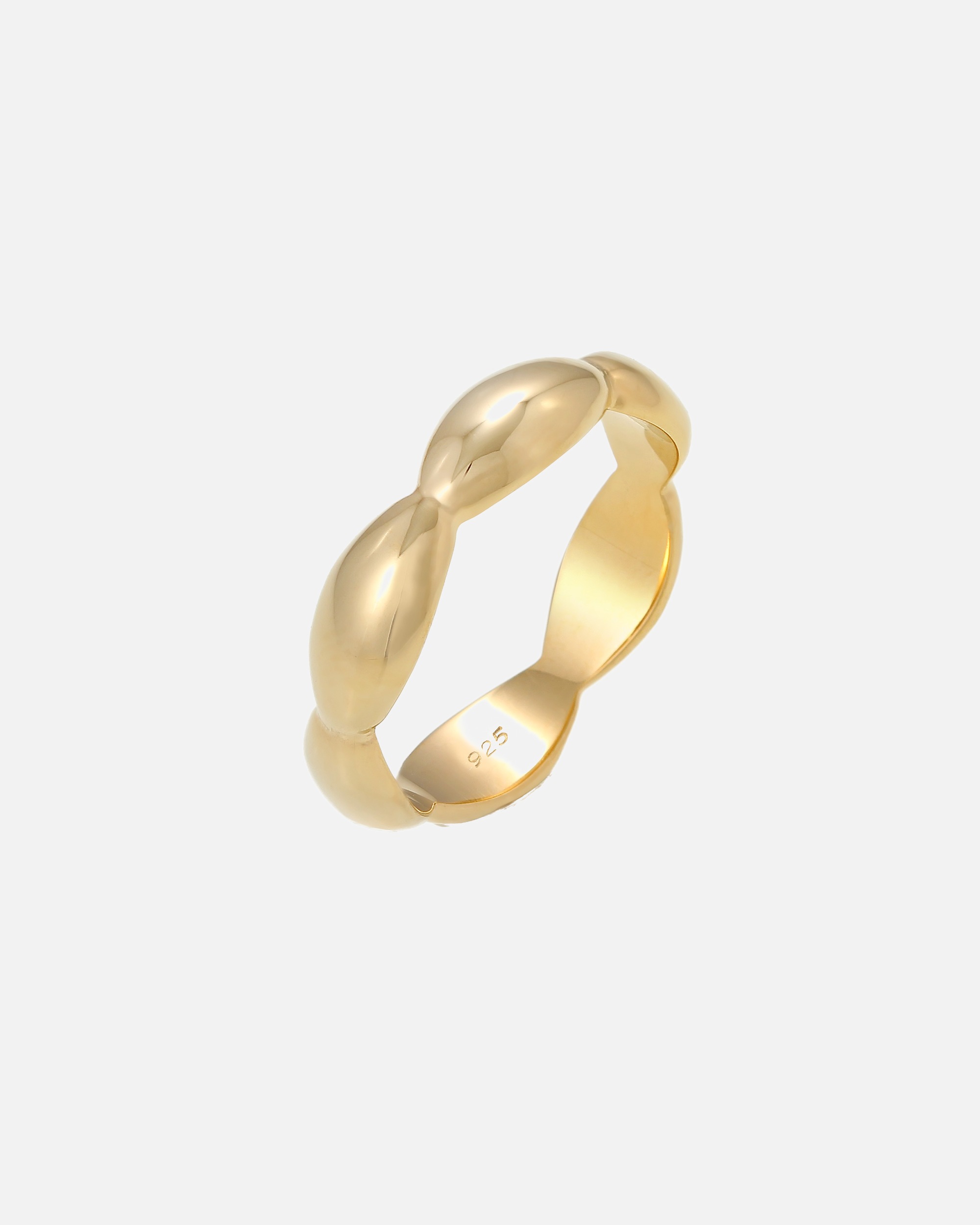 Bague pour Femme Elli Bague Basique Courbe Géo Argent 925 52