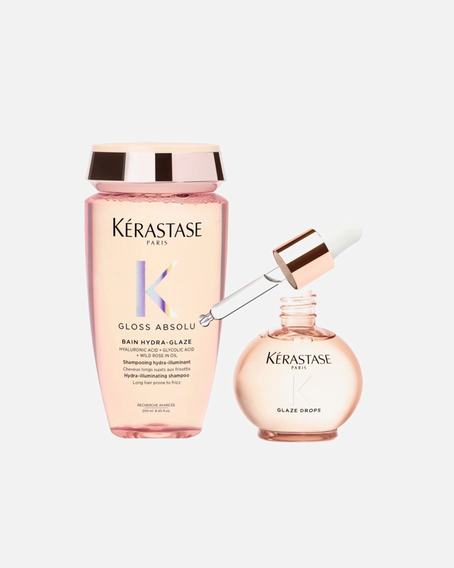 Coffret soin cheveux pour Femme Kérastase Coffret Gloss Absolu (Bain / Huile Glaze Drops) 1 pièce