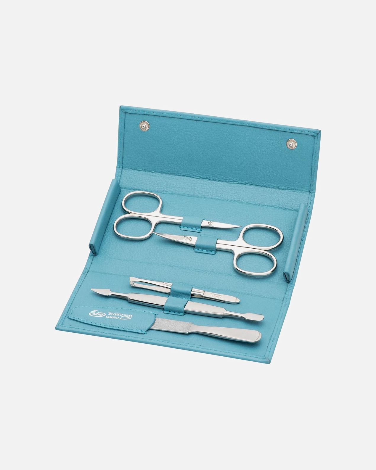 Kit de soins pour les ongles pour Femme ERBE Fetiu à boutons-pression, 5 pièces, bleu mer 1 Pce