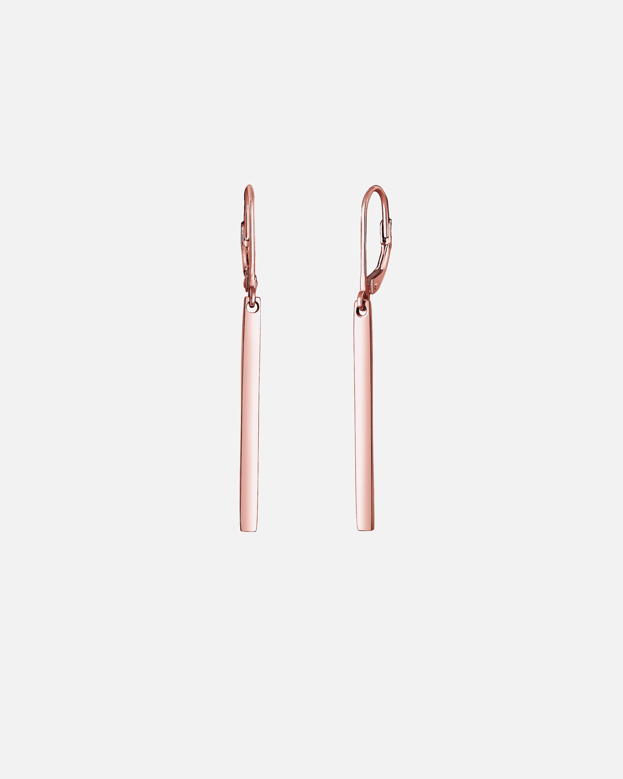 Boucles d'oreilles pour Femme Elli Basic Pendentif géo look Tendance blogueur 925 Argent rosefarben